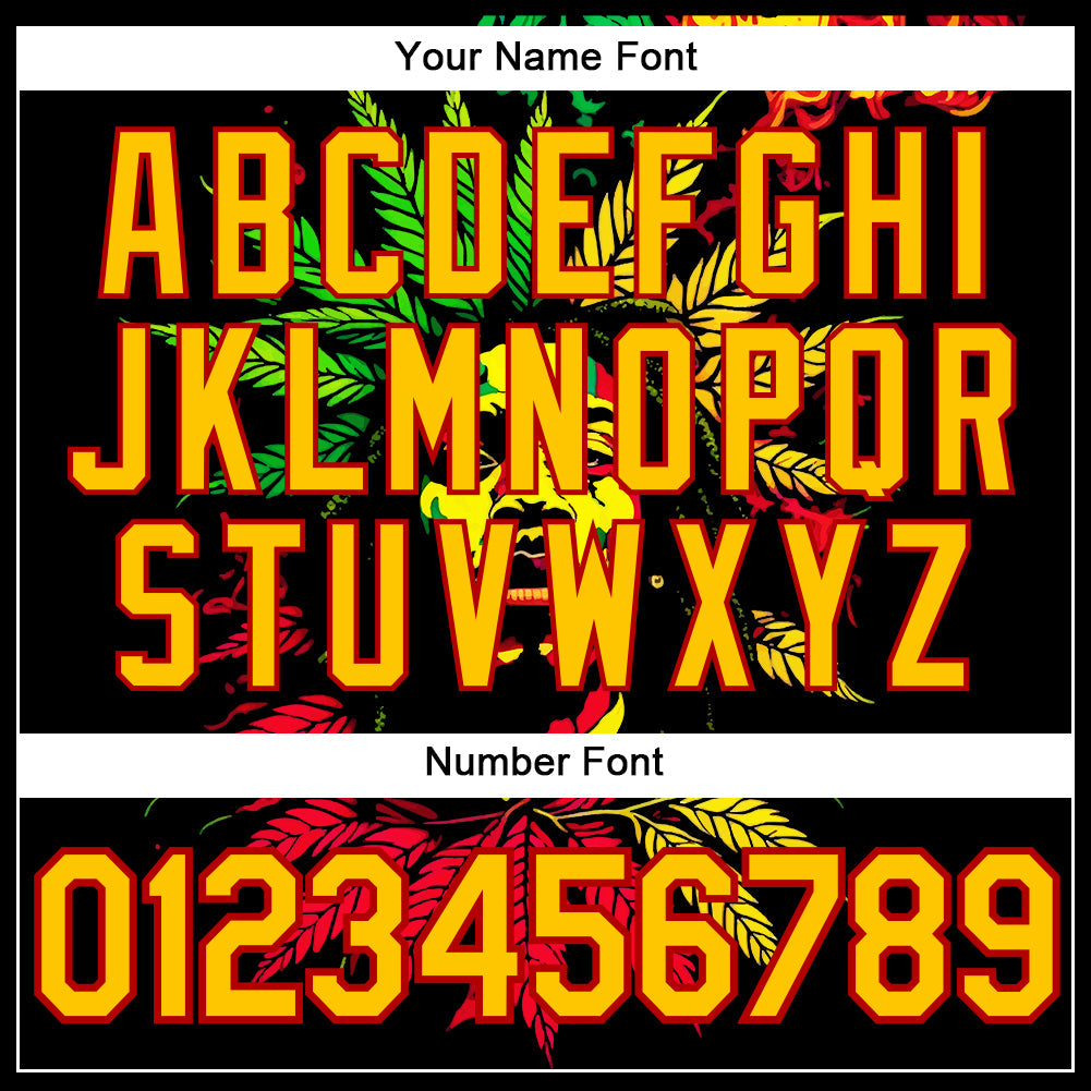 Custom Stitched Black Yellow-Red 3D Pattern Design Black History Month Sports Pullover Sweatshirt Hoodie view 4
