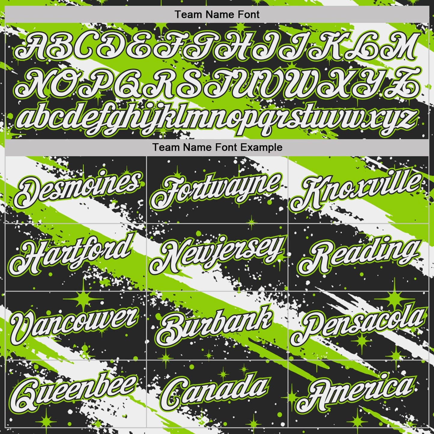 Custom Black White-Neon Green Brush Stroke Splatter Starburst Performance T-Shirt view 3