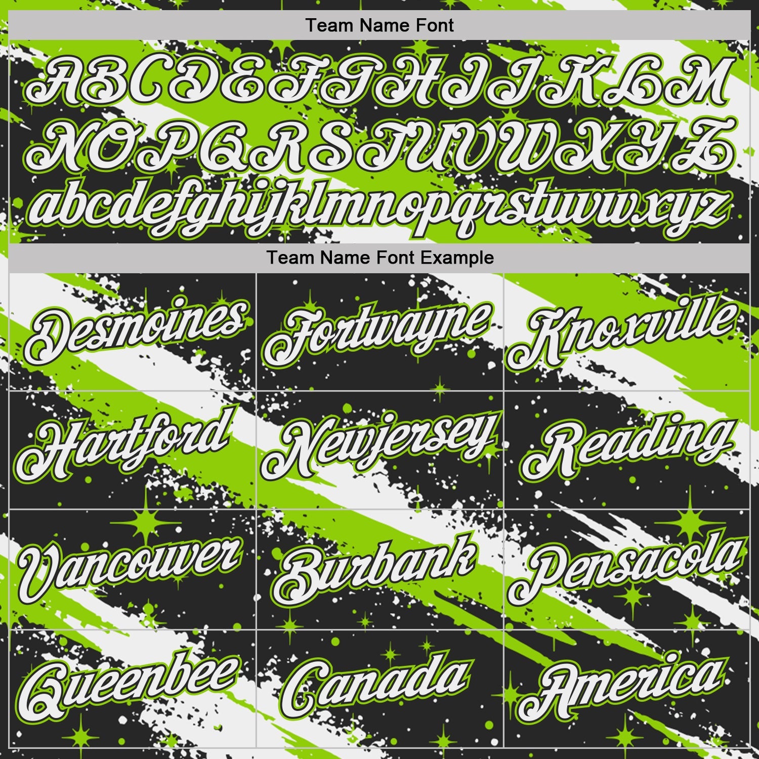 Custom Black White-Neon Green Brush Stroke Splatter Starburst Performance T-Shirt view 3