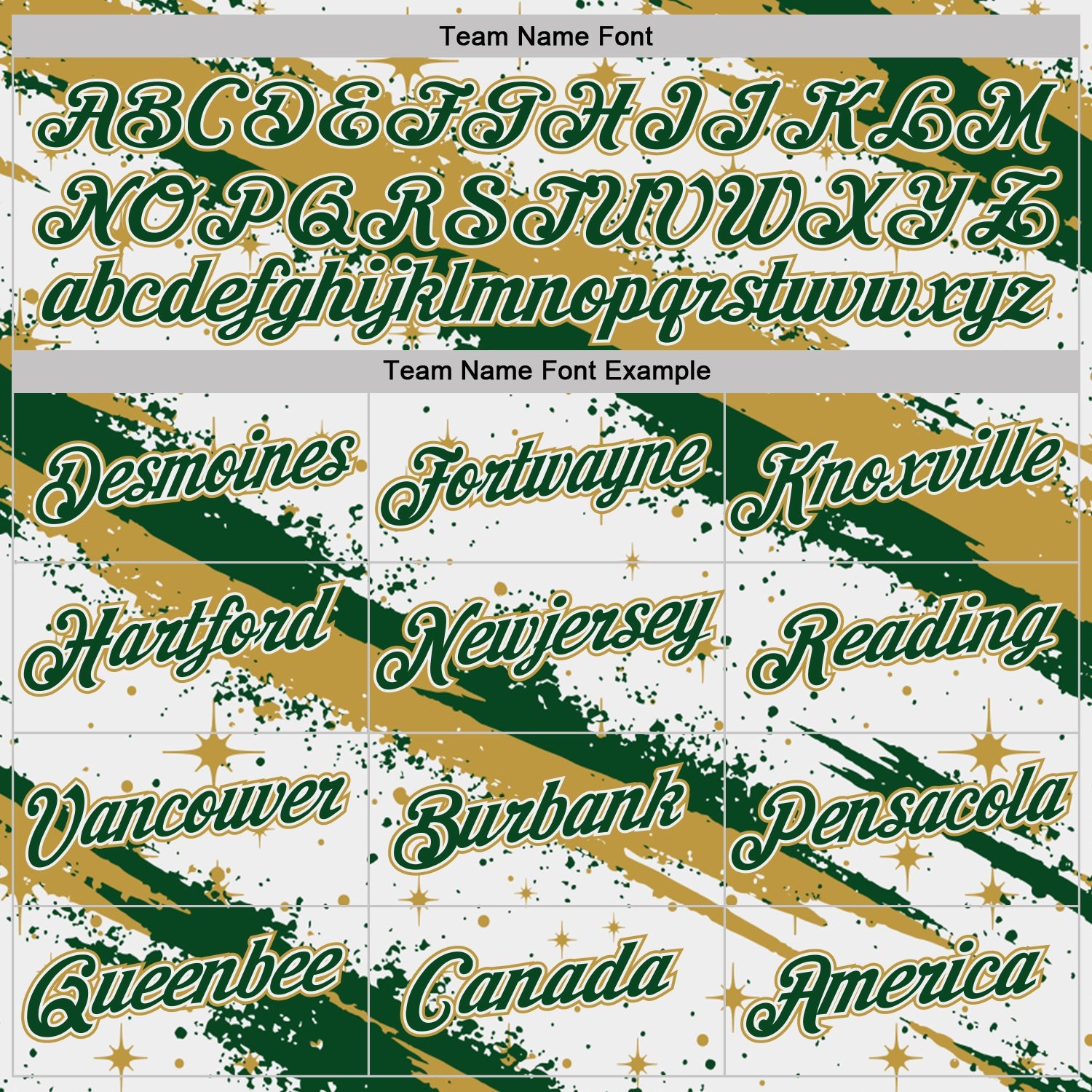 Custom White Green-Old Gold Brush Stroke Splatter Starburst Performance T-Shirt view 3