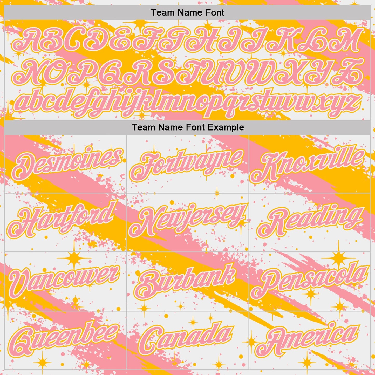Custom White Medium Pink-Gold Brush Stroke Splatter Starburst Performance T-Shirt view 3