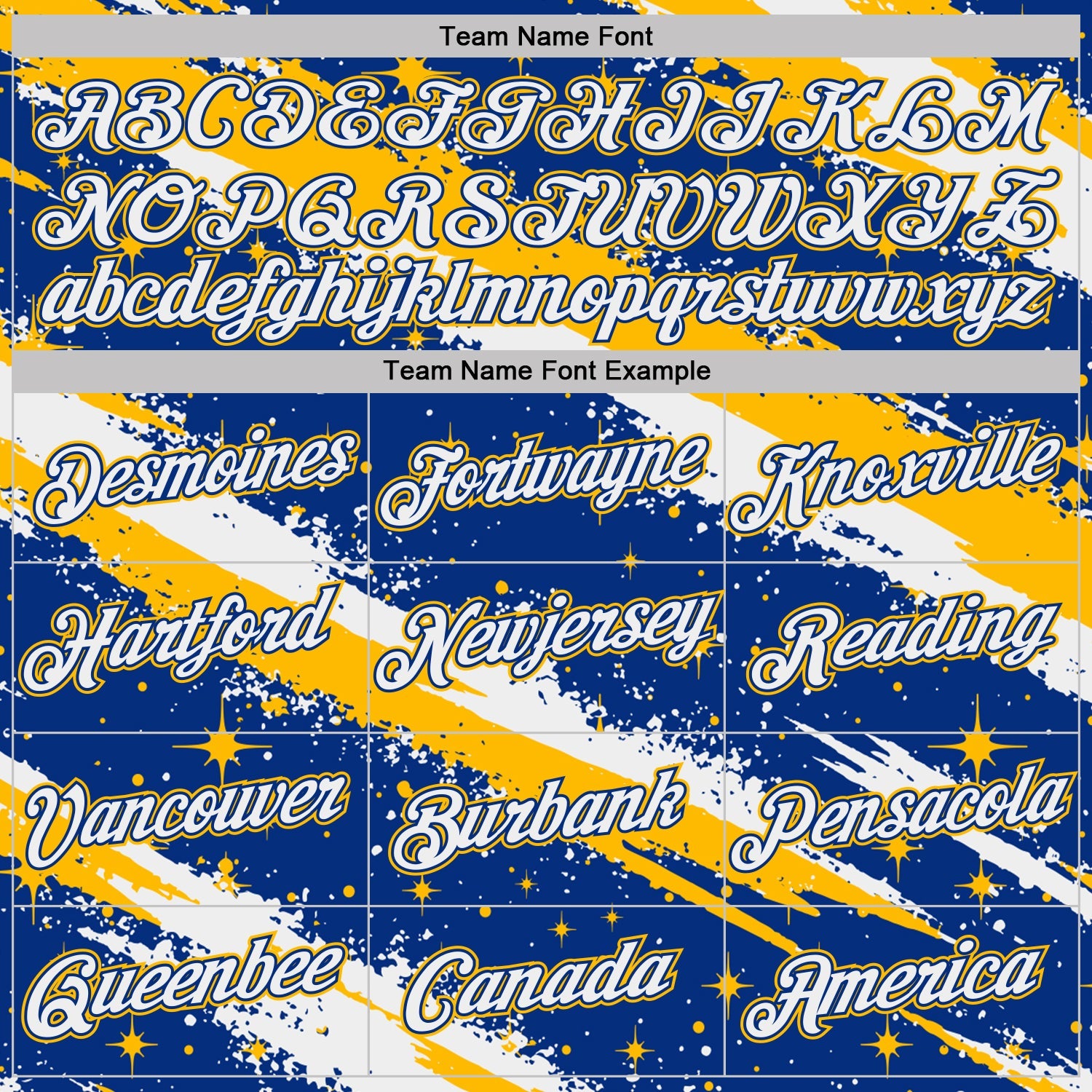 Custom Royal White-Gold Brush Stroke Splatter Starburst Performance T-Shirt view 3