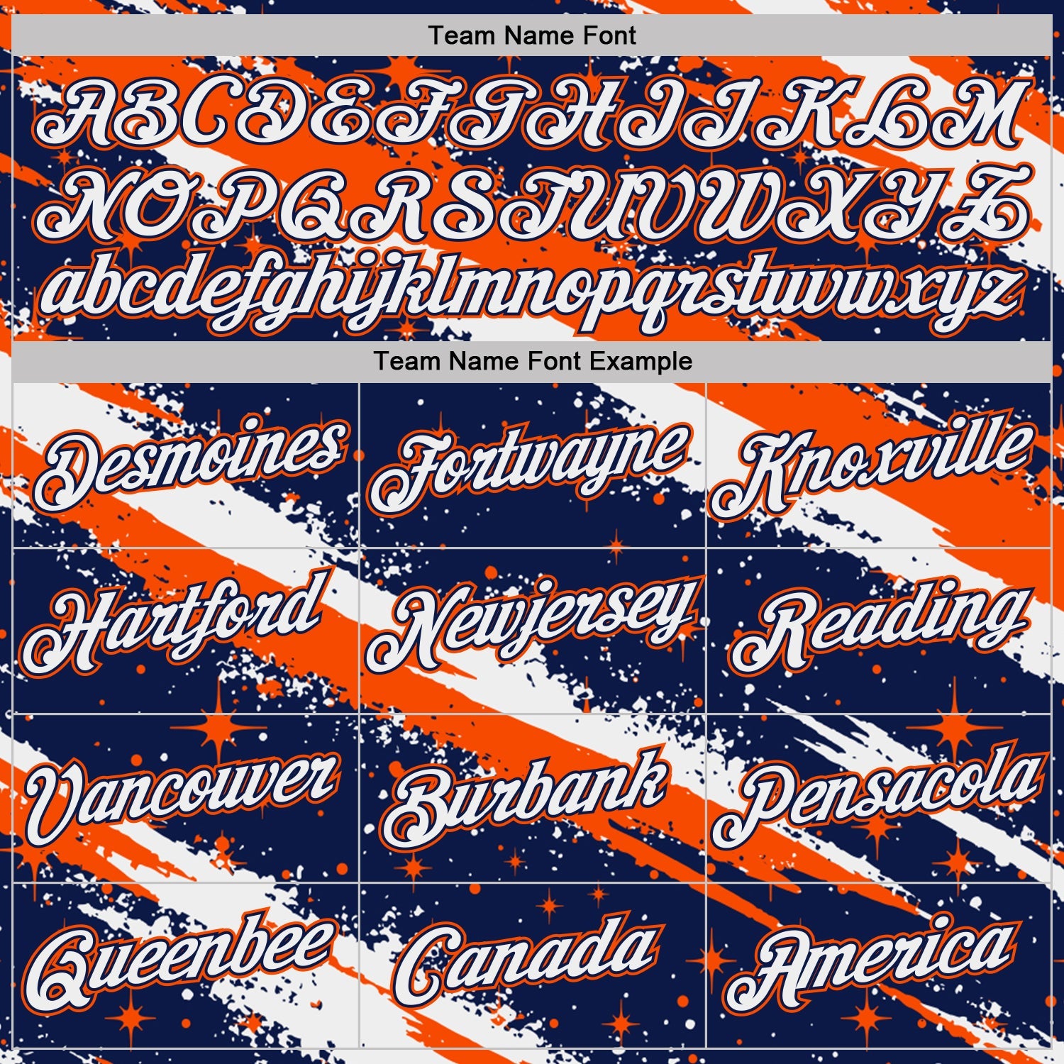Custom Navy White-Orange Brush Stroke Splatter Starburst Performance T-Shirt view 3