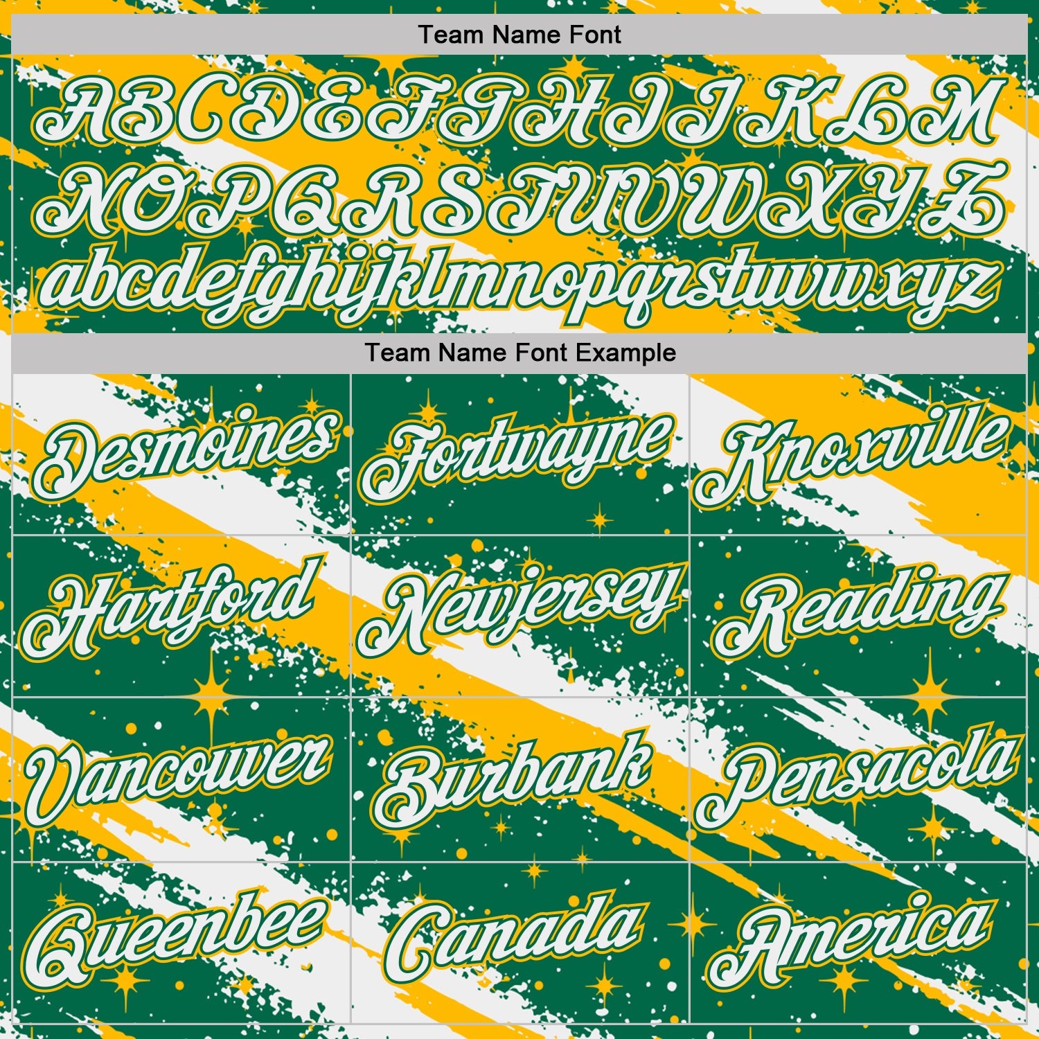 Custom Kelly Green White-Gold Brush Stroke Splatter Starburst Performance T-Shirt view 3