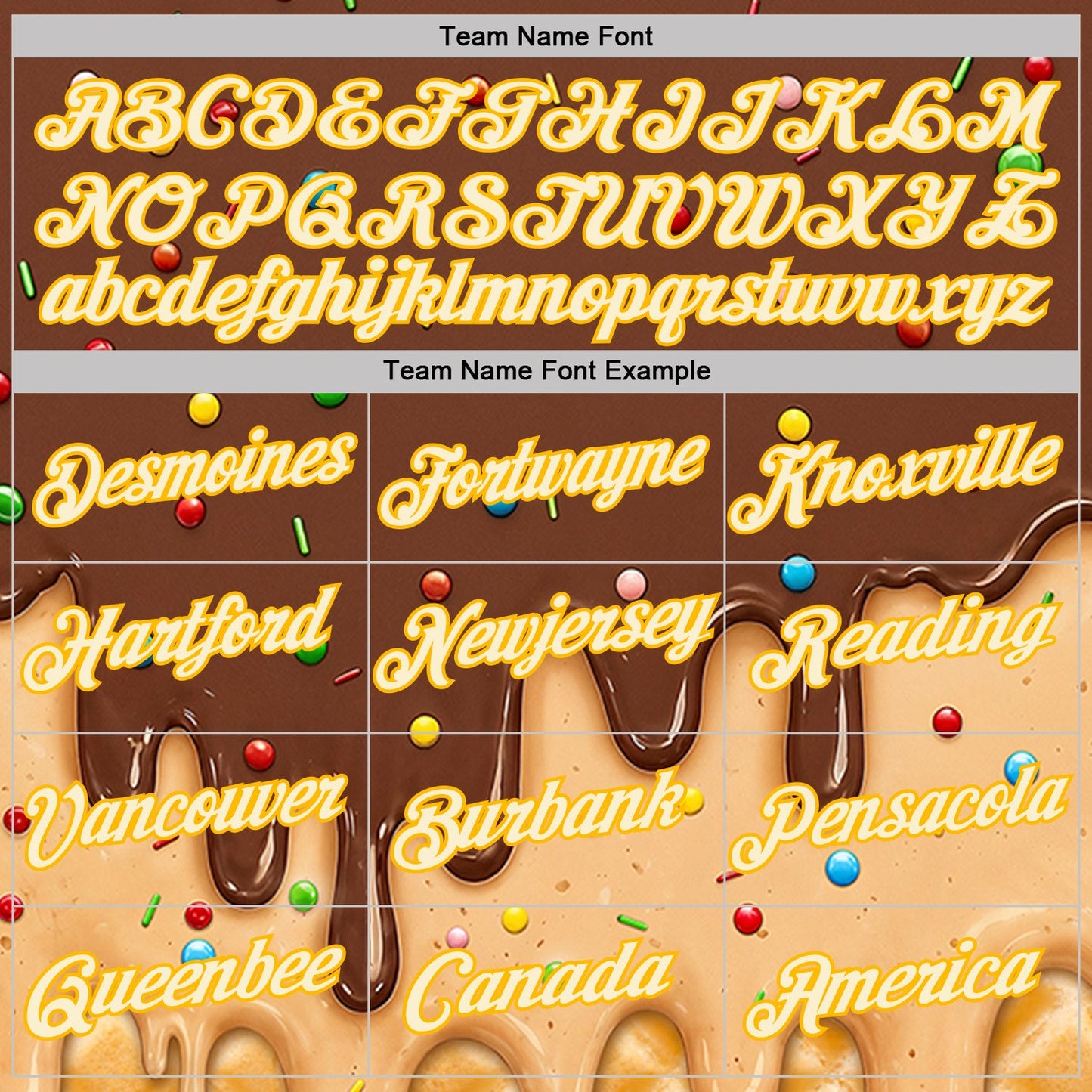 Custom Brown Cream-Gold Ice Cream Waffle Foodie Dessert Performance T-Shirt view 3