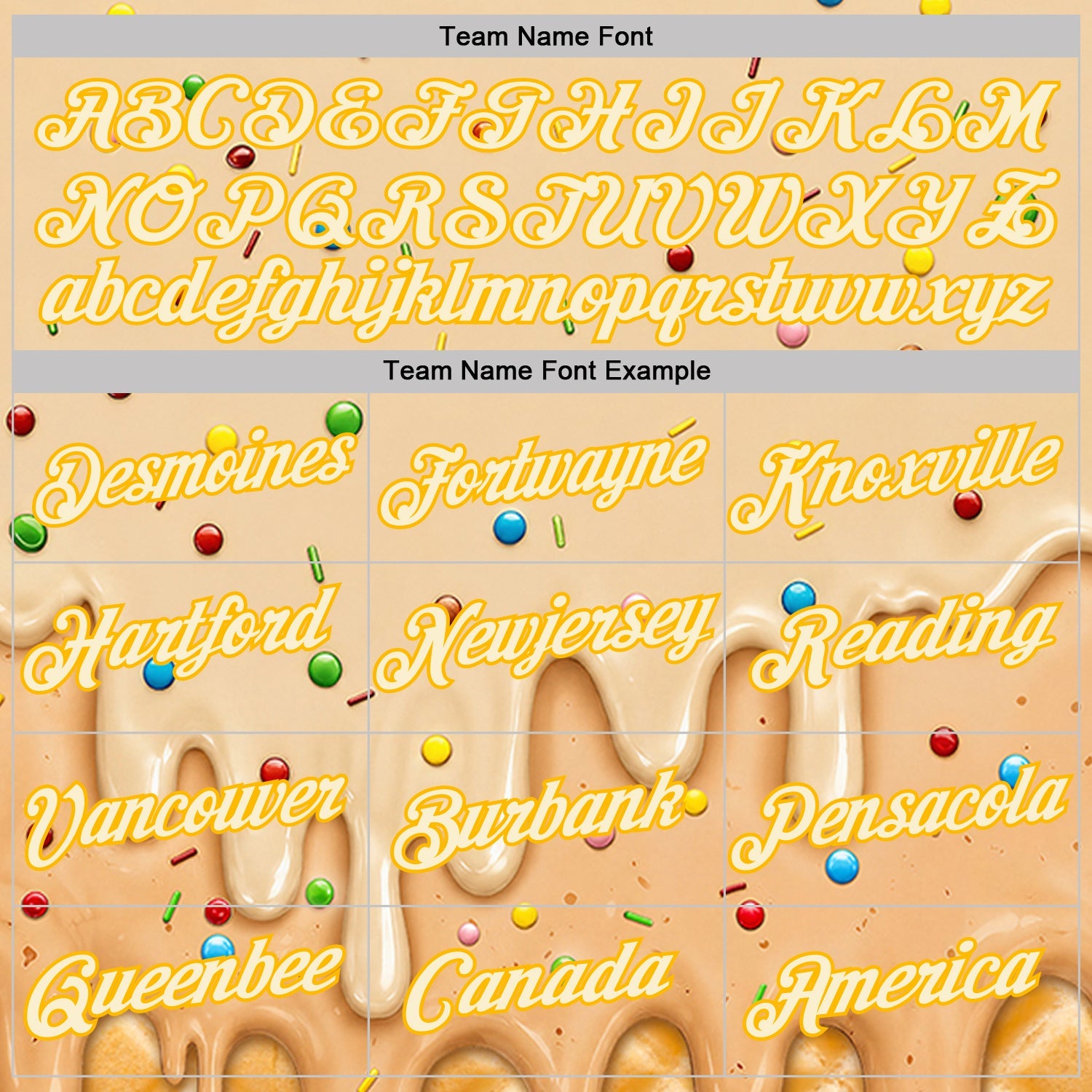 Custom Cream-Gold Ice Cream Waffle Foodie Dessert Performance T-Shirt view 3