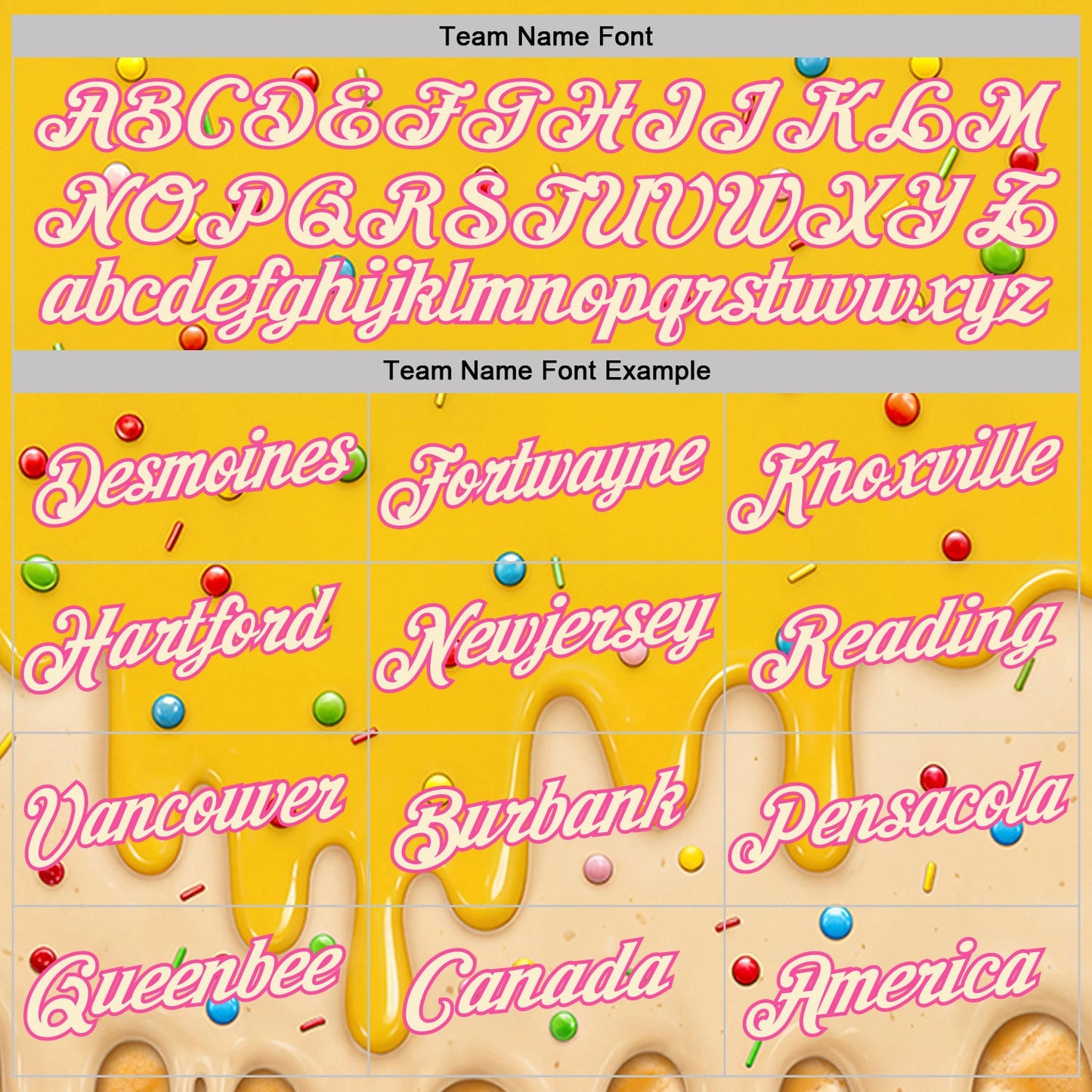 Custom Yellow Cream-Pink Ice Cream Waffle Foodie Dessert Performance T-Shirt view 3