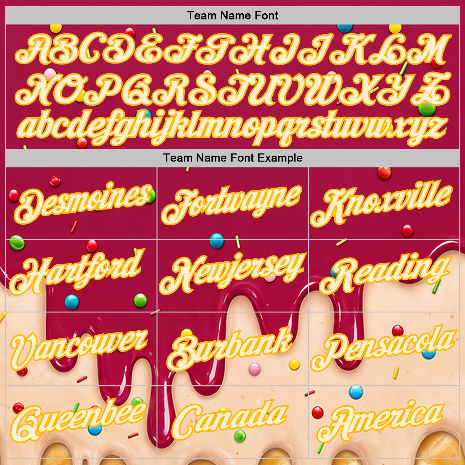 Custom Maroon Cream-Gold Ice Cream Waffle Foodie Dessert Performance T-Shirt view 3