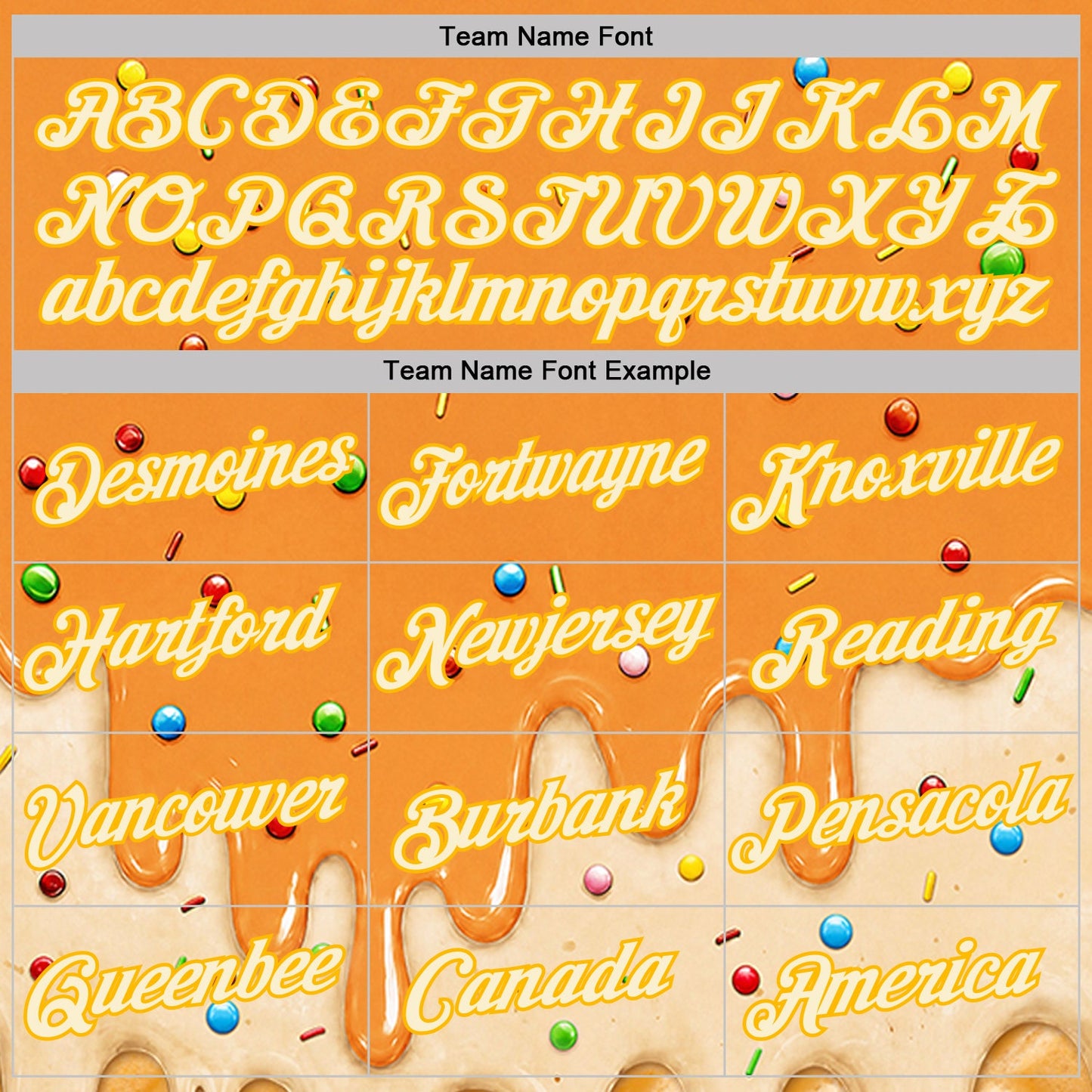 Custom Bay Orange Cream-Gold Ice Cream Waffle Foodie Dessert Performance T-Shirt view 3