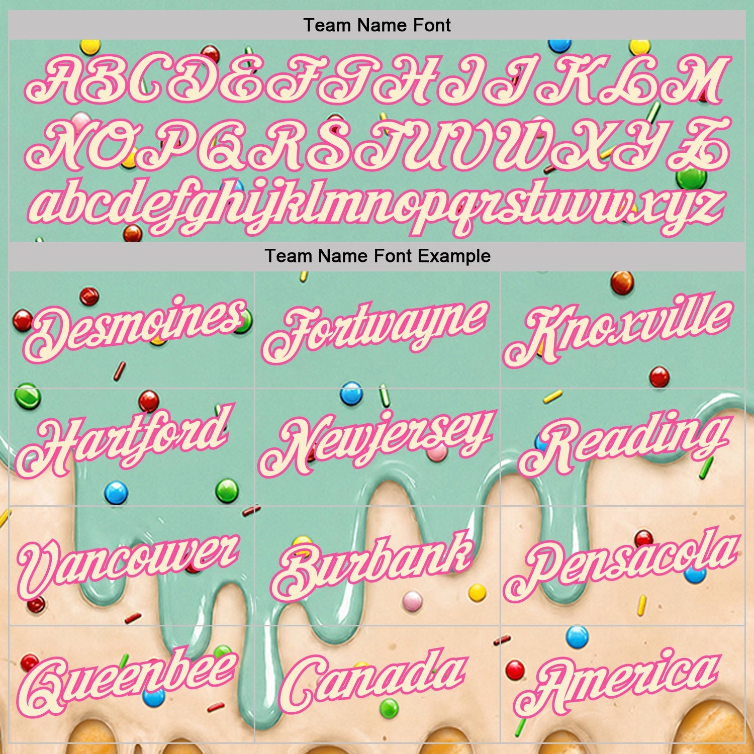 Custom Ice Blue Cream-Pink Ice Cream Waffle Foodie Dessert Performance T-Shirt view 3