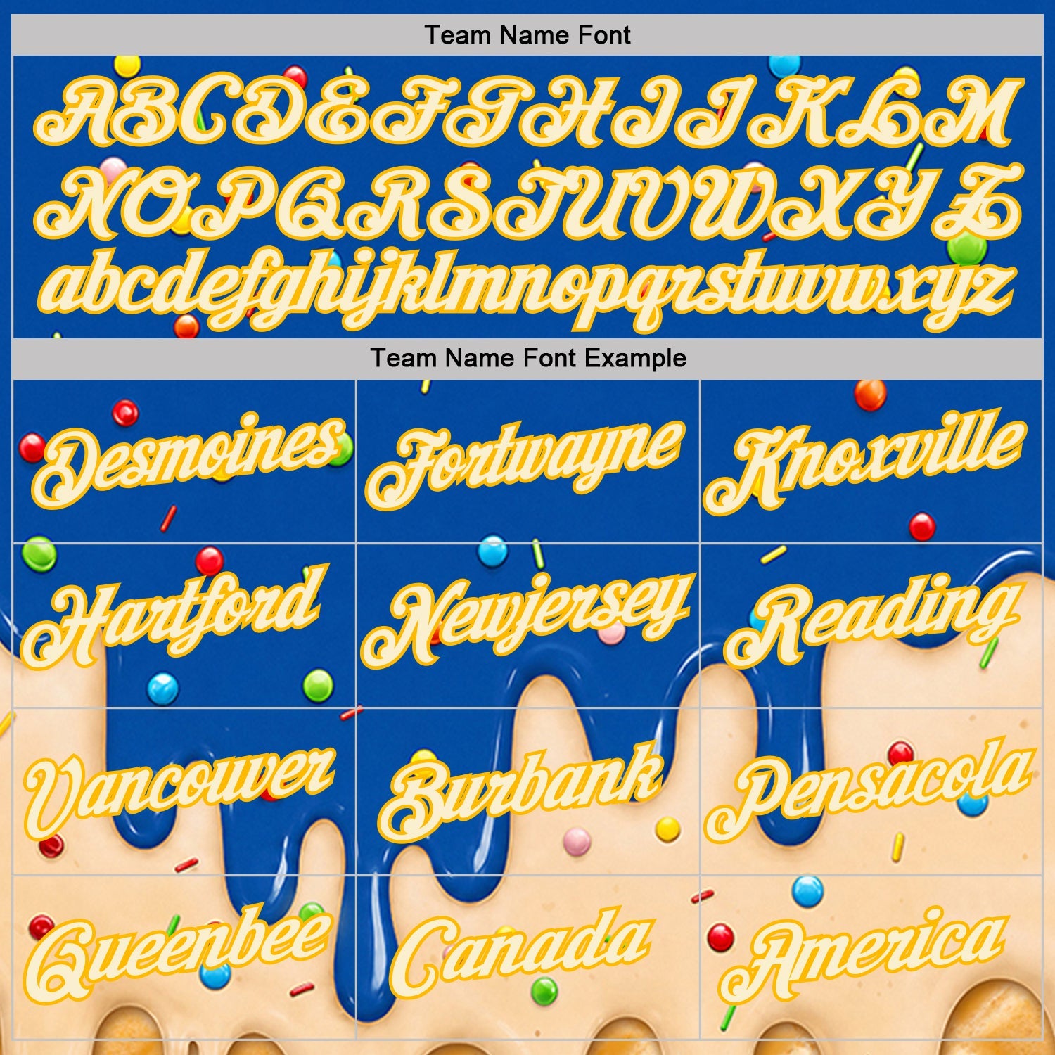 Custom Royal Cream-Gold Ice Cream Waffle Foodie Dessert Performance T-Shirt view 3