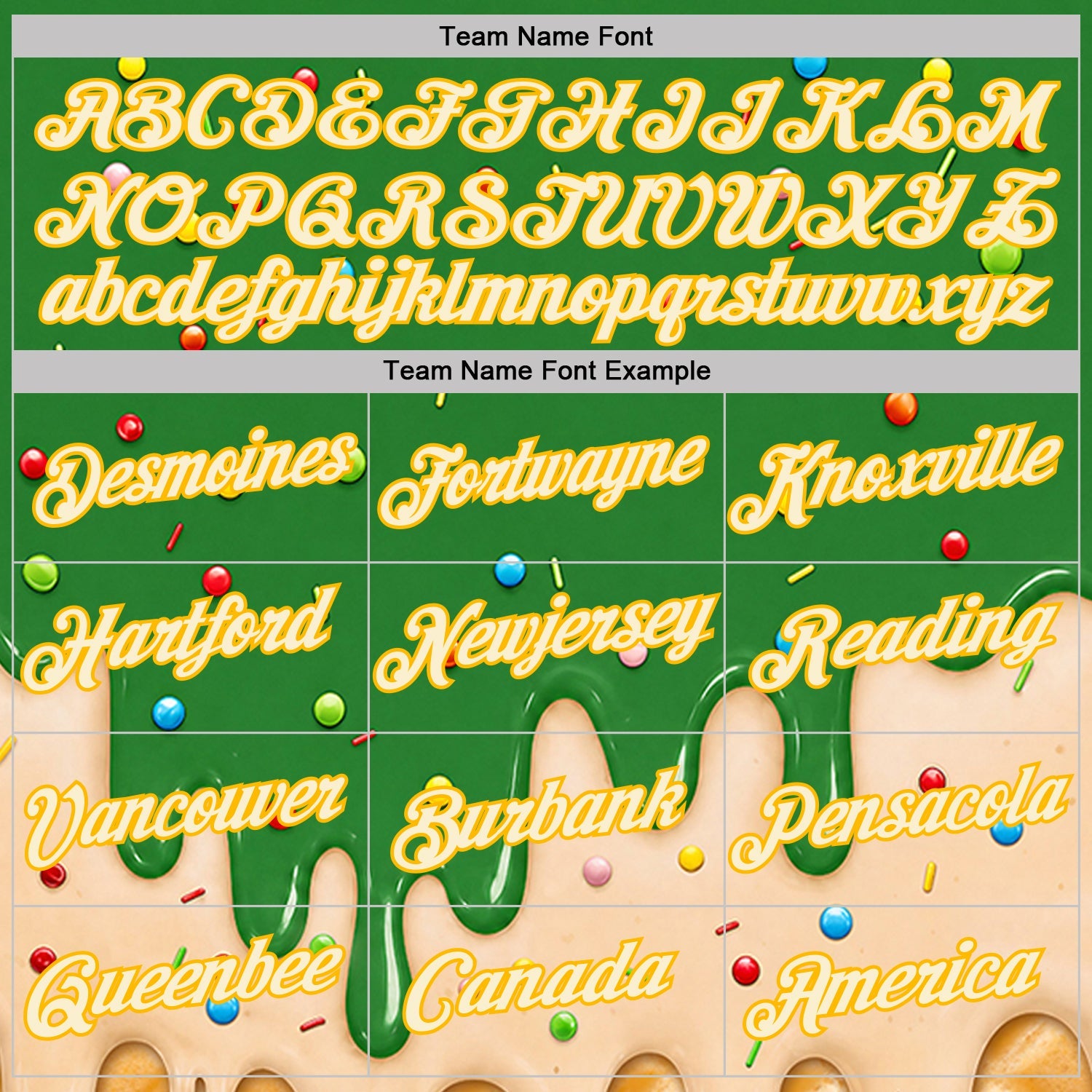 Custom Grass Green Cream-Gold Ice Cream Waffle Foodie Dessert Performance T-Shirt view 3
