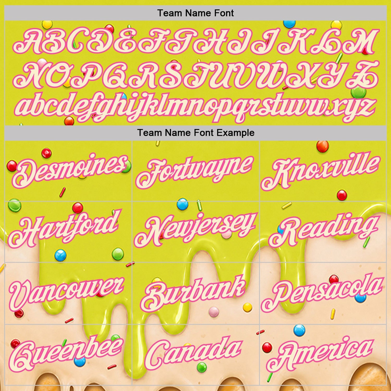 Custom Neon Yellow Cream-Pink Ice Cream Waffle Foodie Dessert Performance T-Shirt view 3