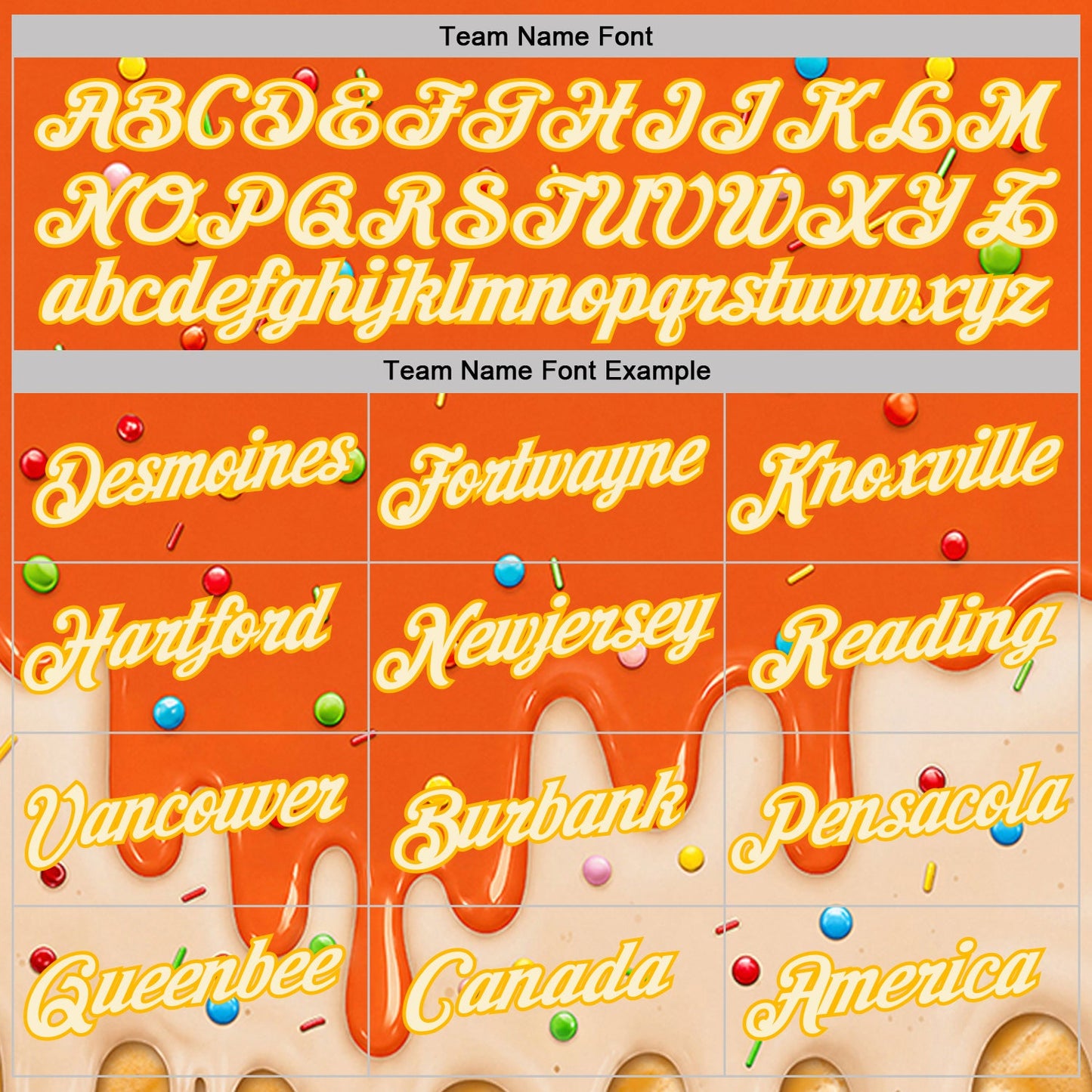 Custom Orange Cream-Gold Ice Cream Waffle Foodie Dessert Performance T-Shirt view 3