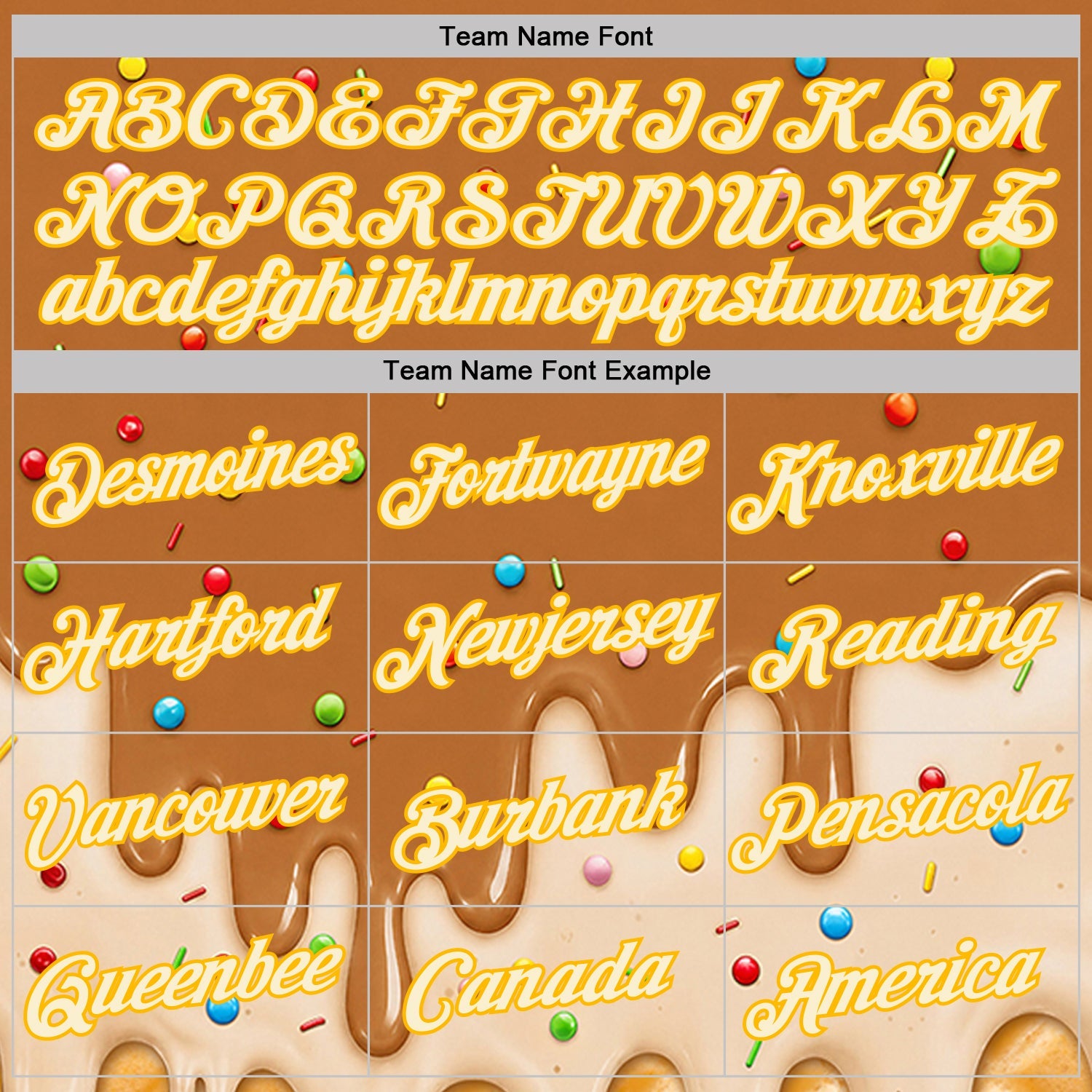 Custom Chocolate Brown Cream-Gold Ice Cream Waffle Foodie Dessert Performance T-Shirt view 3