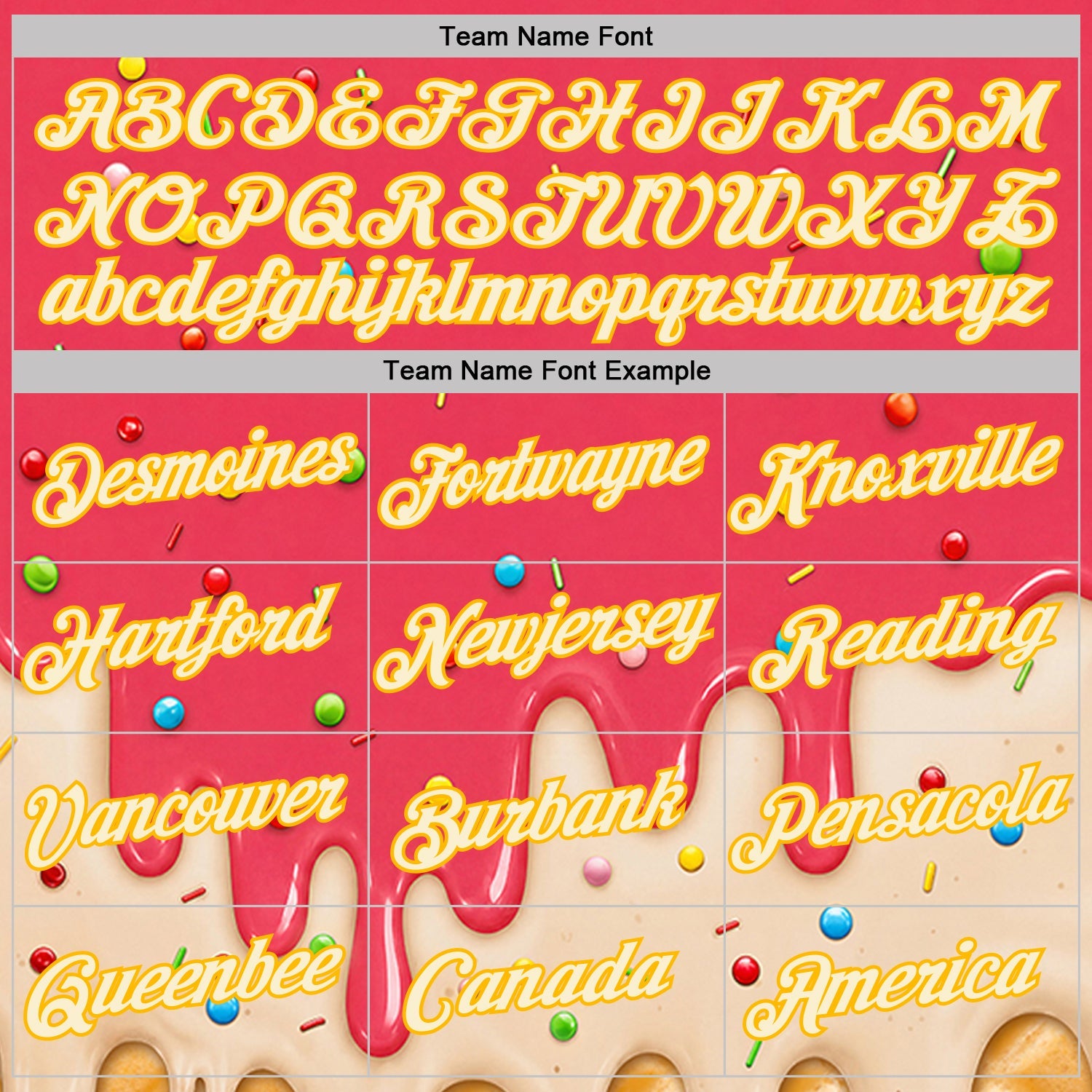 Custom Coral Red Cream-Gold Ice Cream Waffle Foodie Dessert Performance T-Shirt view 3