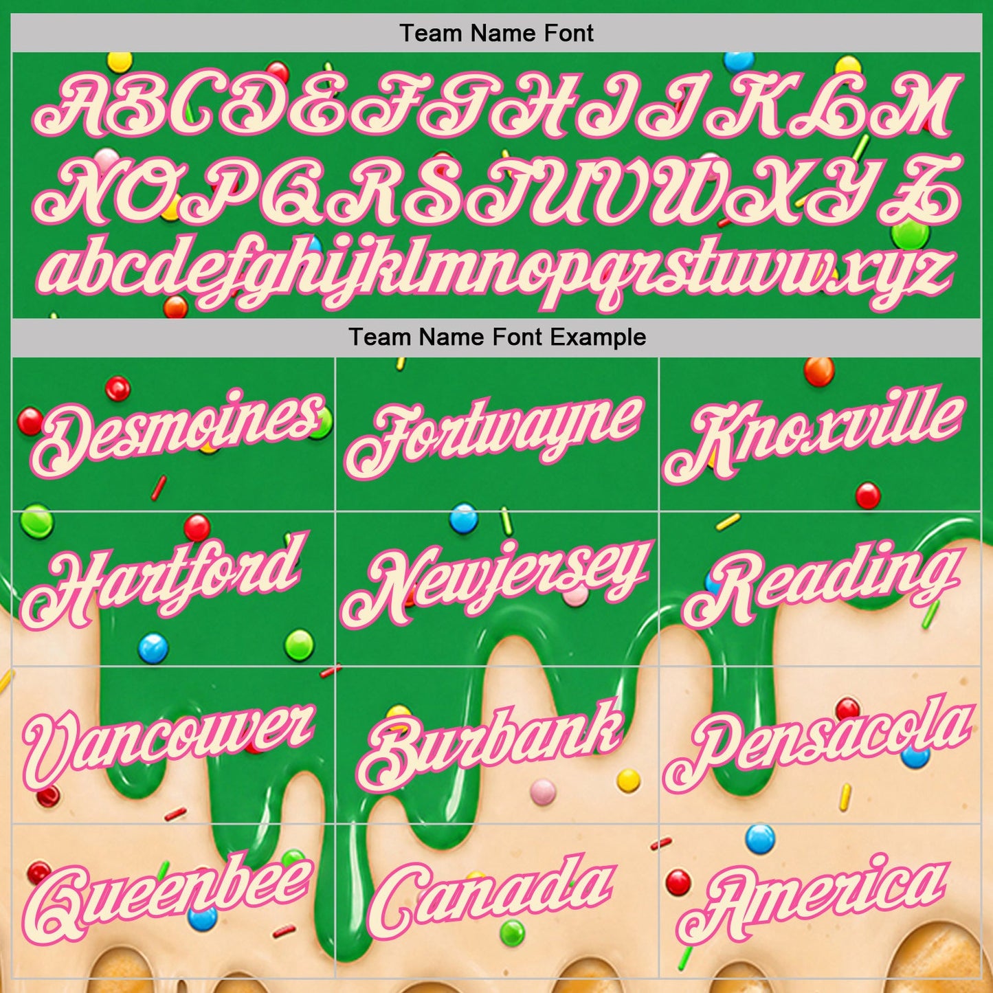 Custom Light Kelly Green Cream-Pink Ice Cream Waffle Foodie Dessert Performance T-Shirt view 3