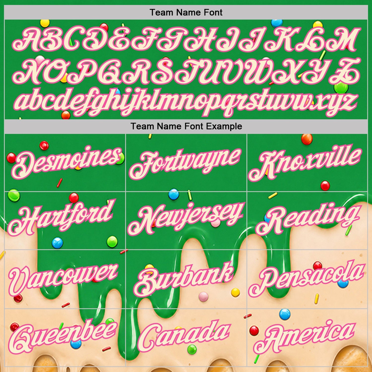 Custom Light Kelly Green Cream-Pink Ice Cream Waffle Foodie Dessert Performance T-Shirt view 3