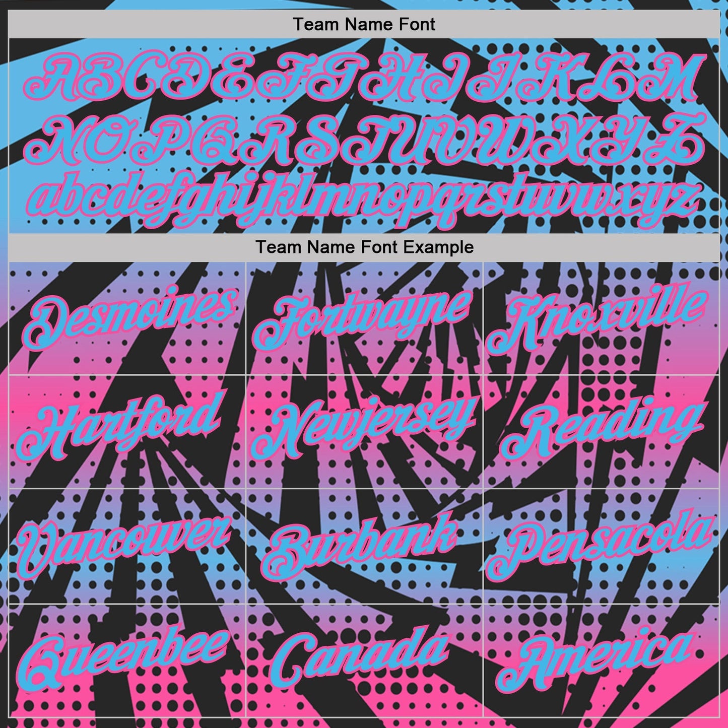Custom Black Sky Blue-Pink Lightning Gradient Dot Performance T-Shirt view 3