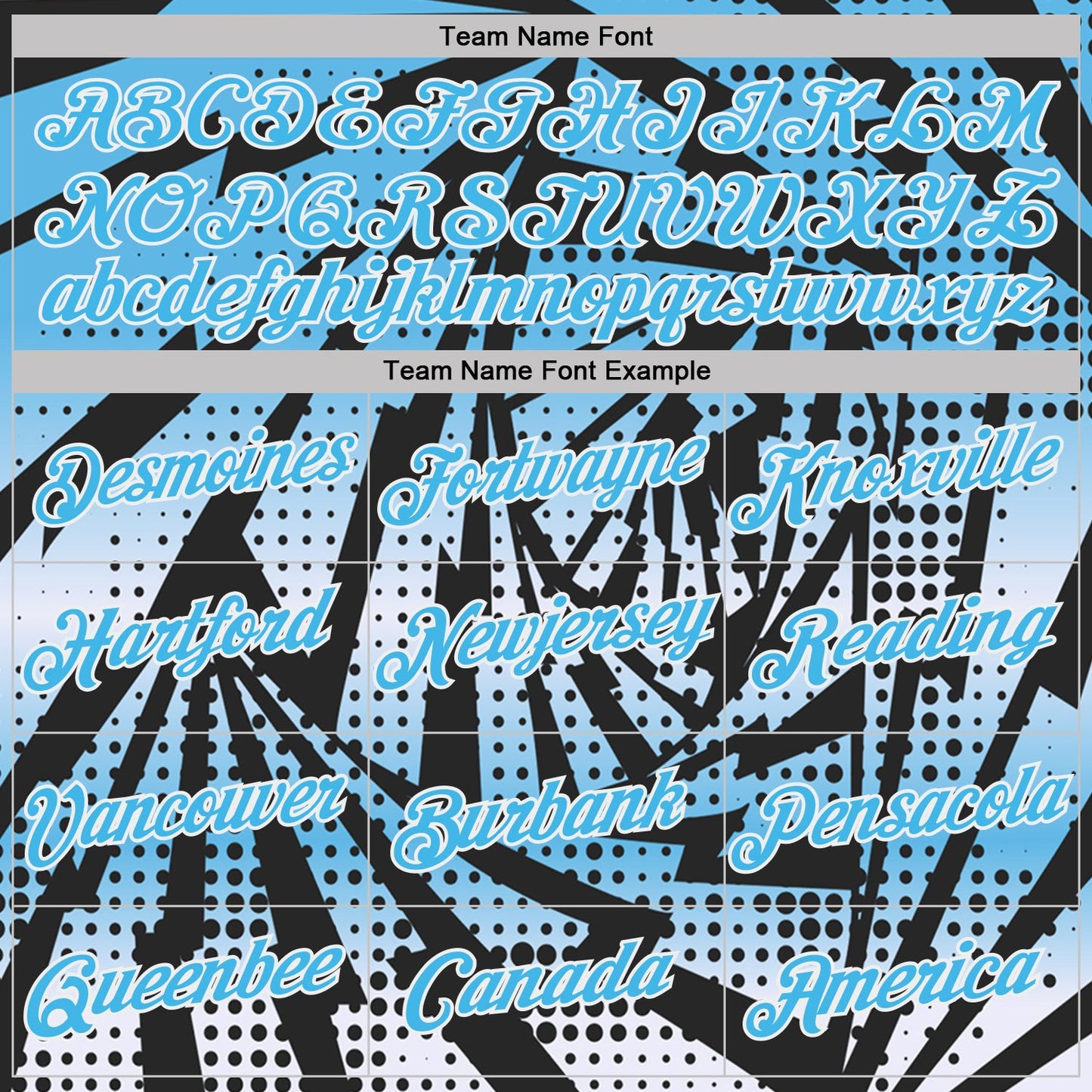 Custom Black Sky Blue-White Lightning Gradient Dot Performance T-Shirt view 3