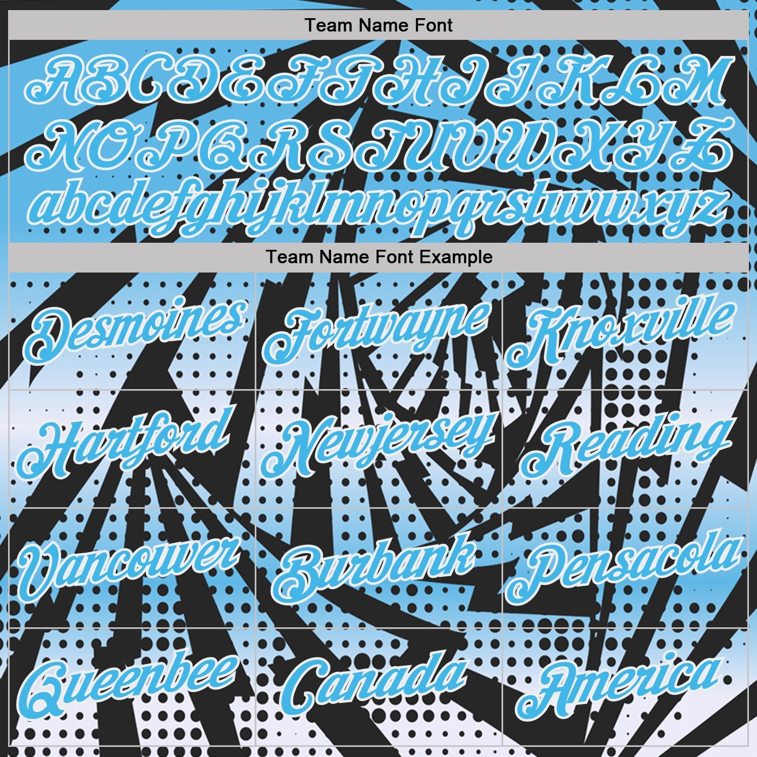 Custom Black Sky Blue-White Lightning Gradient Dot Performance T-Shirt view 3