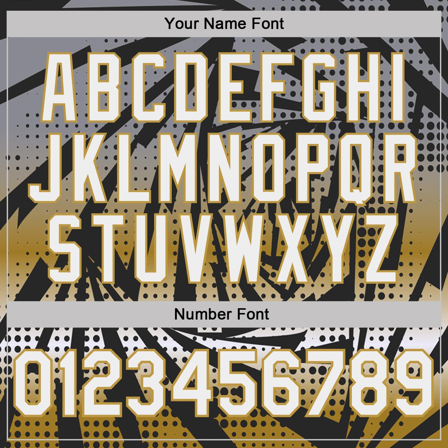 Custom Black White-Old Gold Lightning Gradient Dot Performance T-Shirt view 4