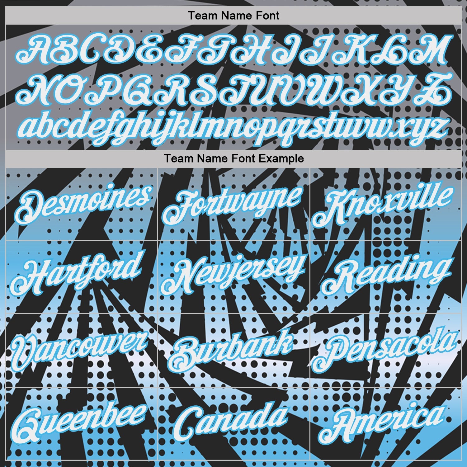 Custom Black White-Sky Blue Lightning Gradient Dot Performance T-Shirt view 3