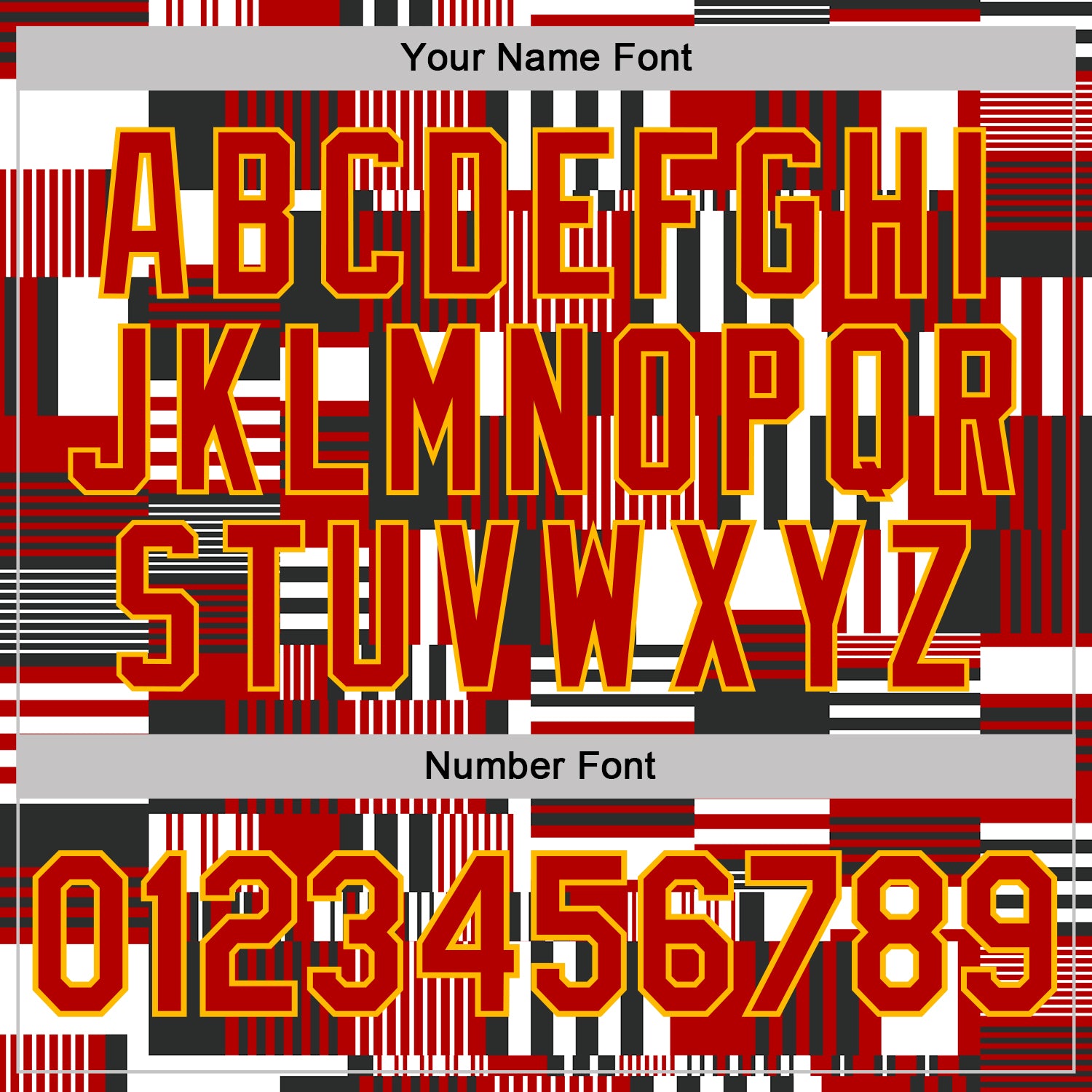 Custom Red Black White-Gold Geometric Digital Mosaic Performance T-Shirt view 4
