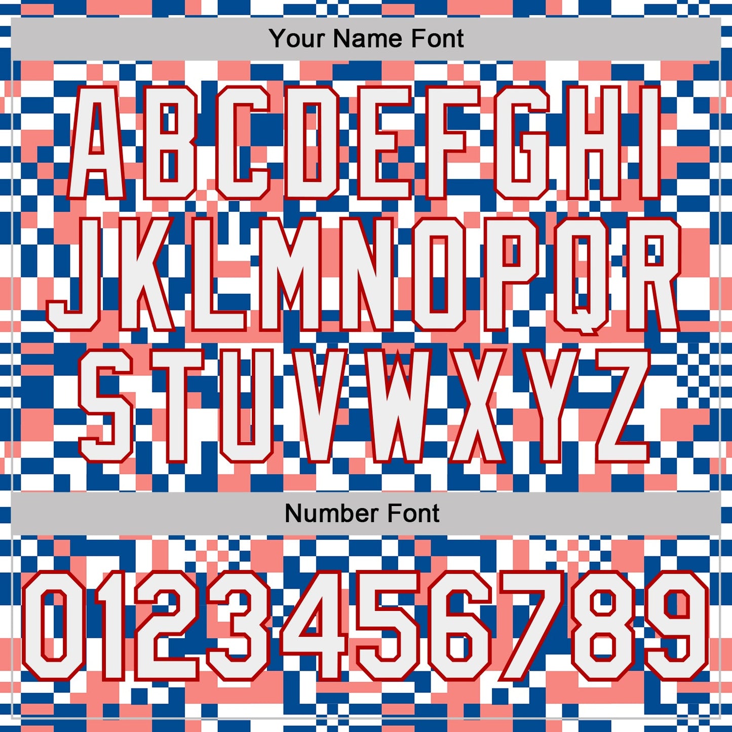 Custom White Blue Pink-Red Geometric Digital Mosaic Performance T-Shirt view 4