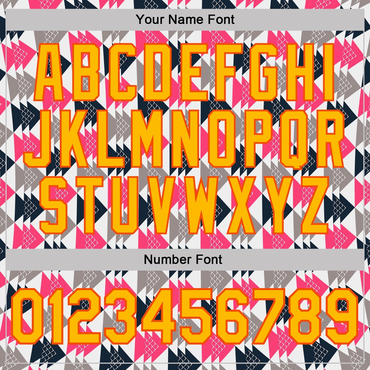 Custom White Gold Gray Pink-Orange Geometric Digital Mosaic Performance T-Shirt view 4