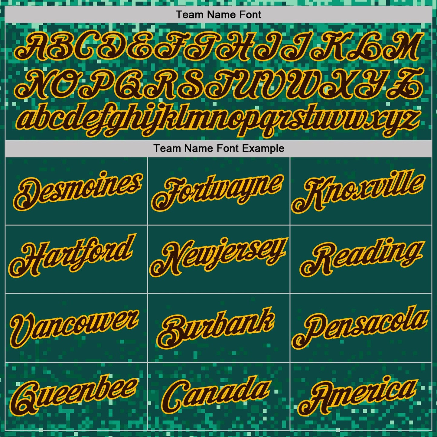 Custom Green Brown-Gold Geometric Digital Mosaic Performance T-Shirt view 3