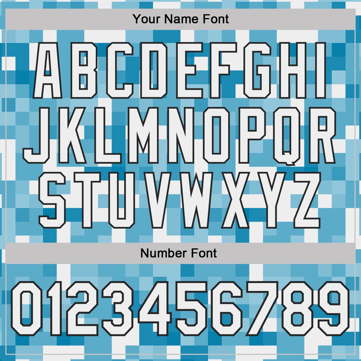 Custom White Blue-Black Geometric Digital Mosaic Performance T-Shirt view 4