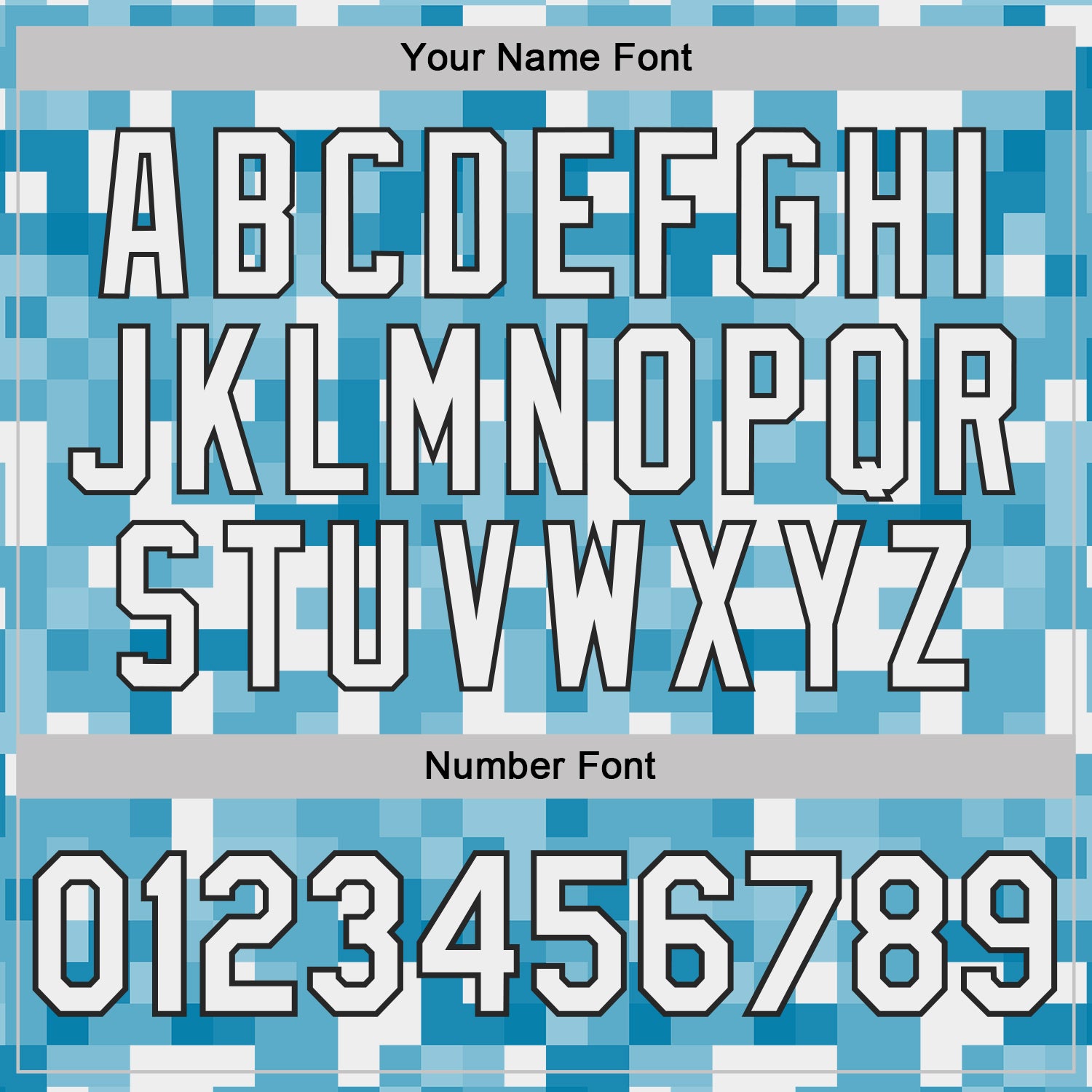 Custom White Blue-Black Geometric Digital Mosaic Performance T-Shirt view 4