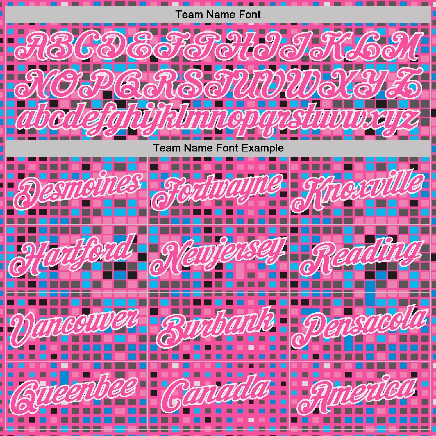 Custom Pink Blue-White Geometric Digital Mosaic Performance T-Shirt view 3