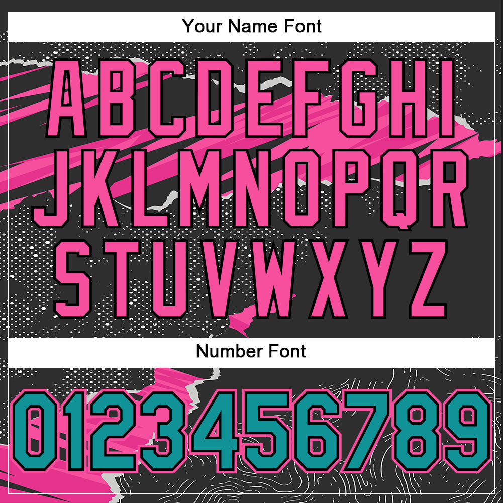 Custom Stitched Black Teal-Pink 3D Pattern Design Torn Paper Style Sports Pullover Sweatshirt Hoodie view 4