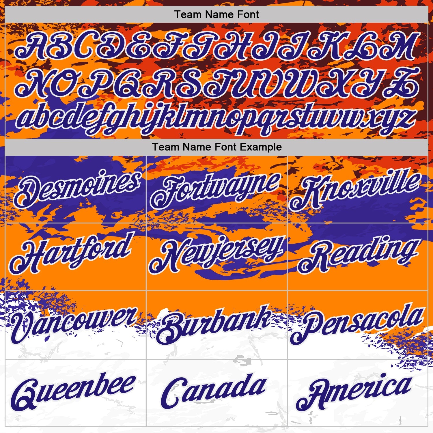 Custom Bay Orange Dark Purple-White Grunge Paint Splatter Performance T-Shirt view 3