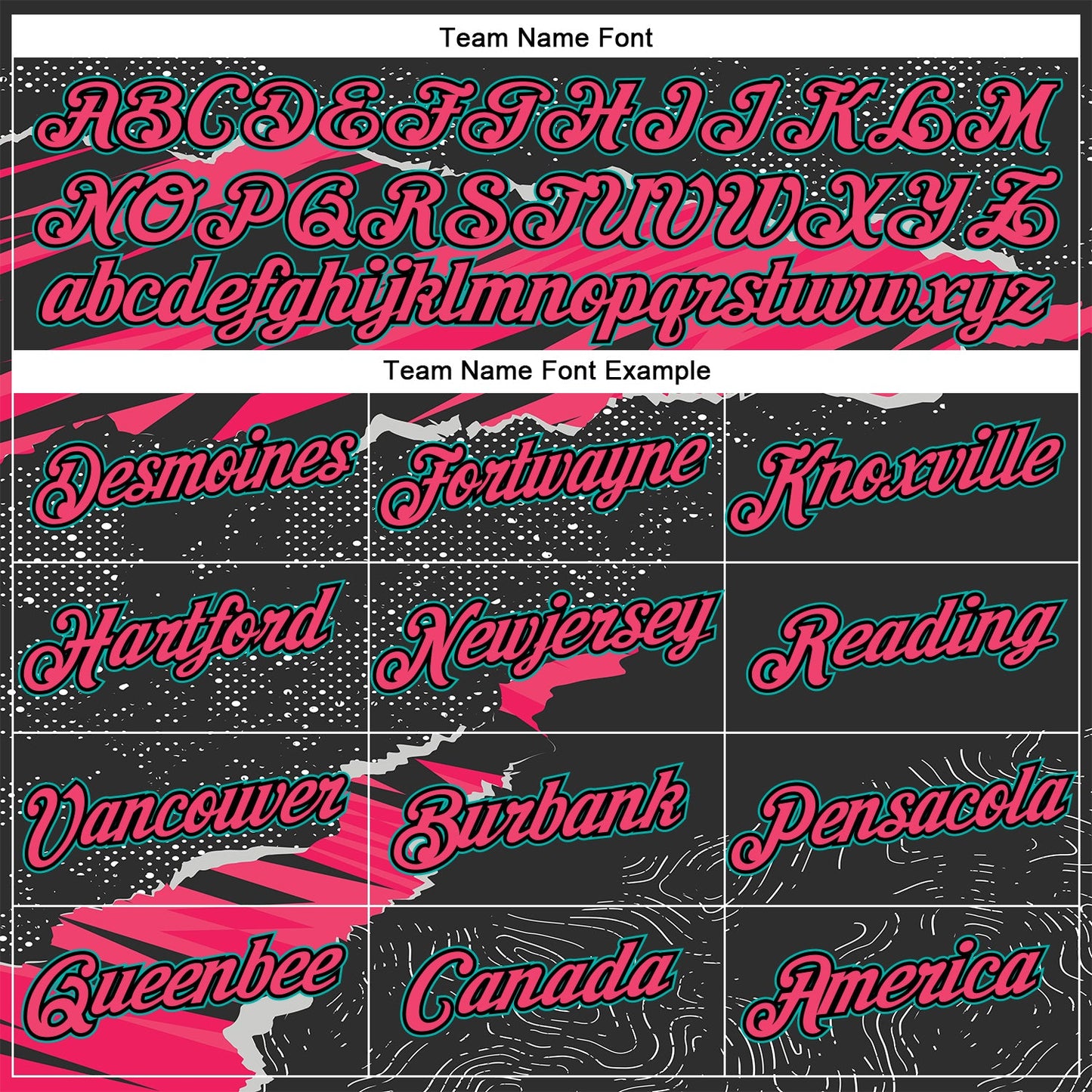 Custom Stitched Black Aqua-Neon Pink 3D Pattern Design Torn Paper Style Sports Pullover Sweatshirt Hoodie view 3