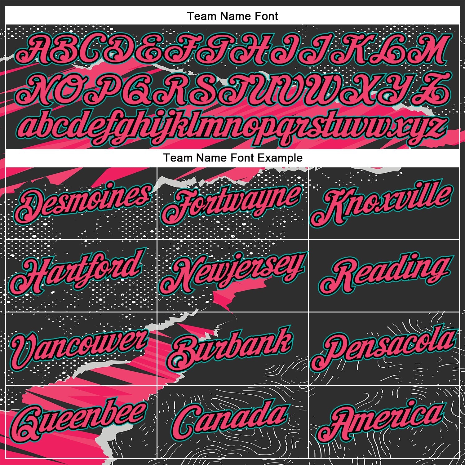 Custom Stitched Black Aqua-Neon Pink 3D Pattern Design Torn Paper Style Sports Pullover Sweatshirt Hoodie view 3