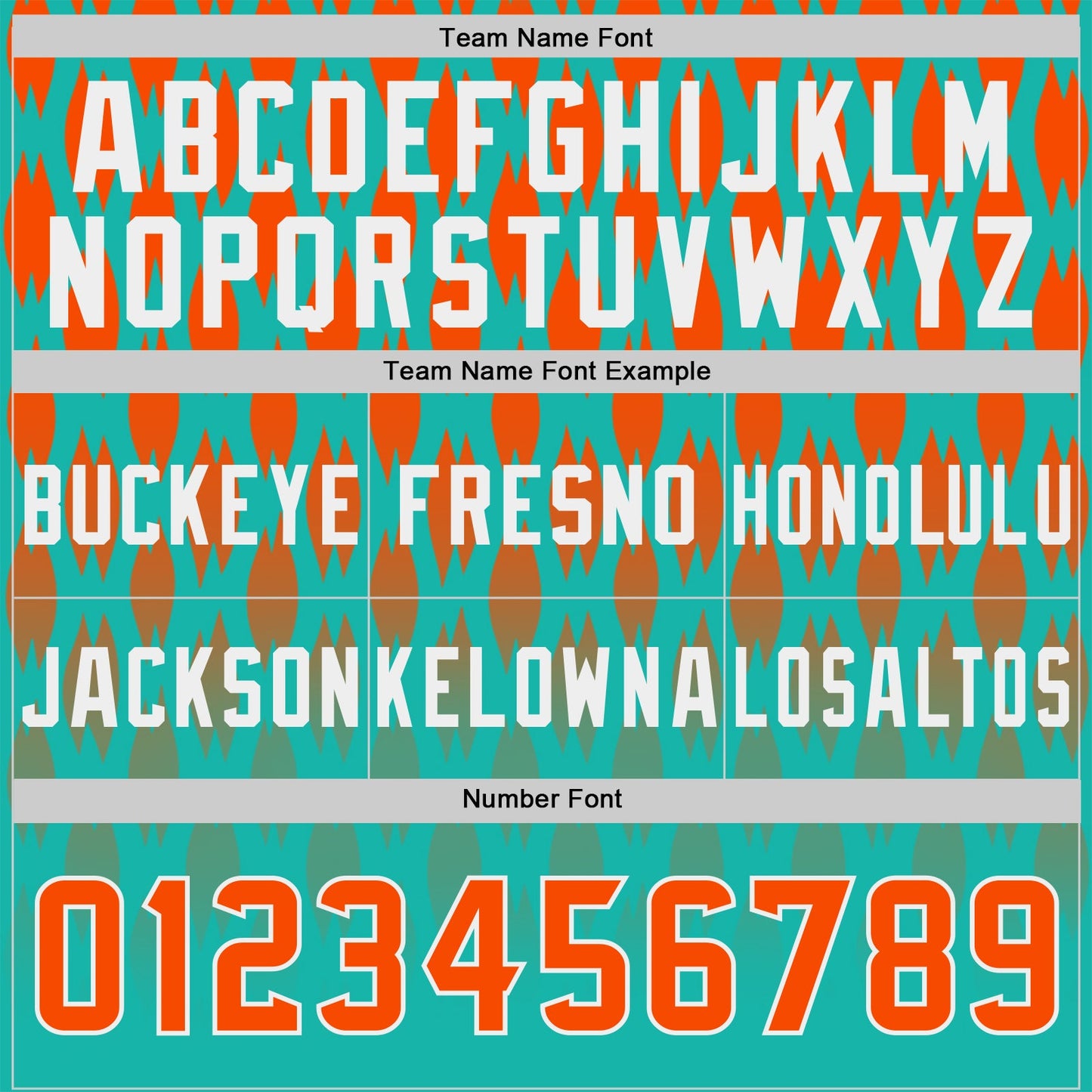 Custom Aqua Orange-White Authentic Geometric Pixel Grid Fade Football Jersey view 4