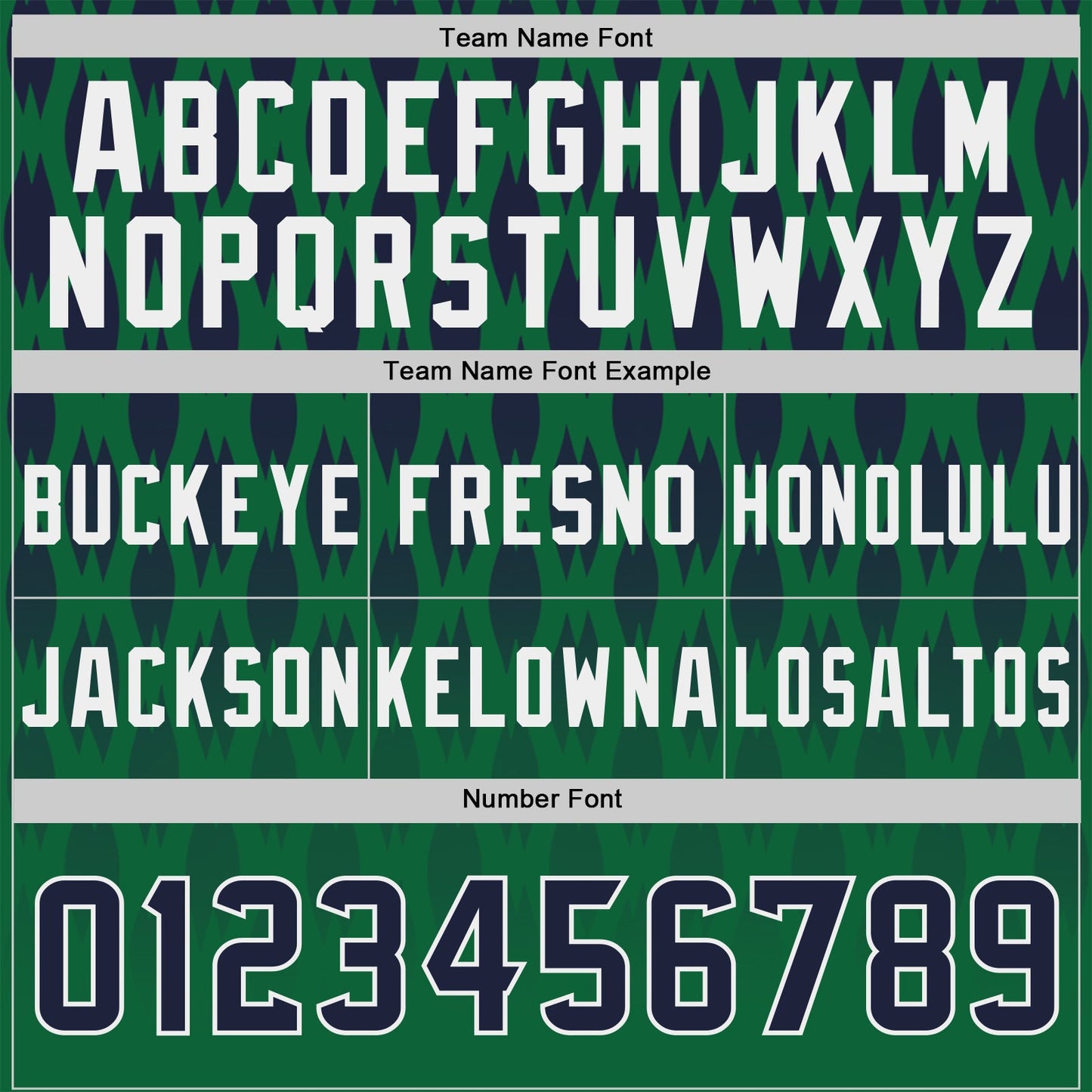 Custom Kelly Green Navy-White Authentic Geometric Pixel Grid Fade Football Jersey view 4