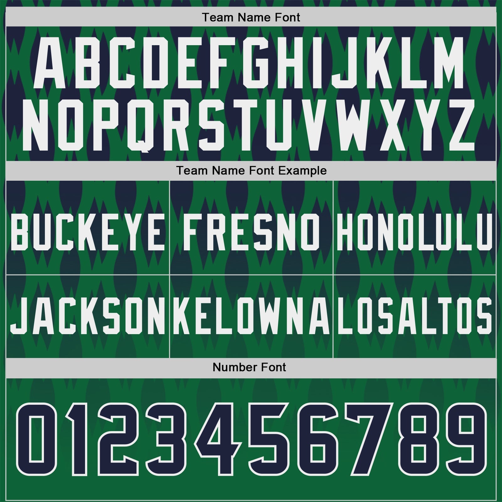Custom Kelly Green Navy-White Authentic Geometric Pixel Grid Fade Football Jersey view 4
