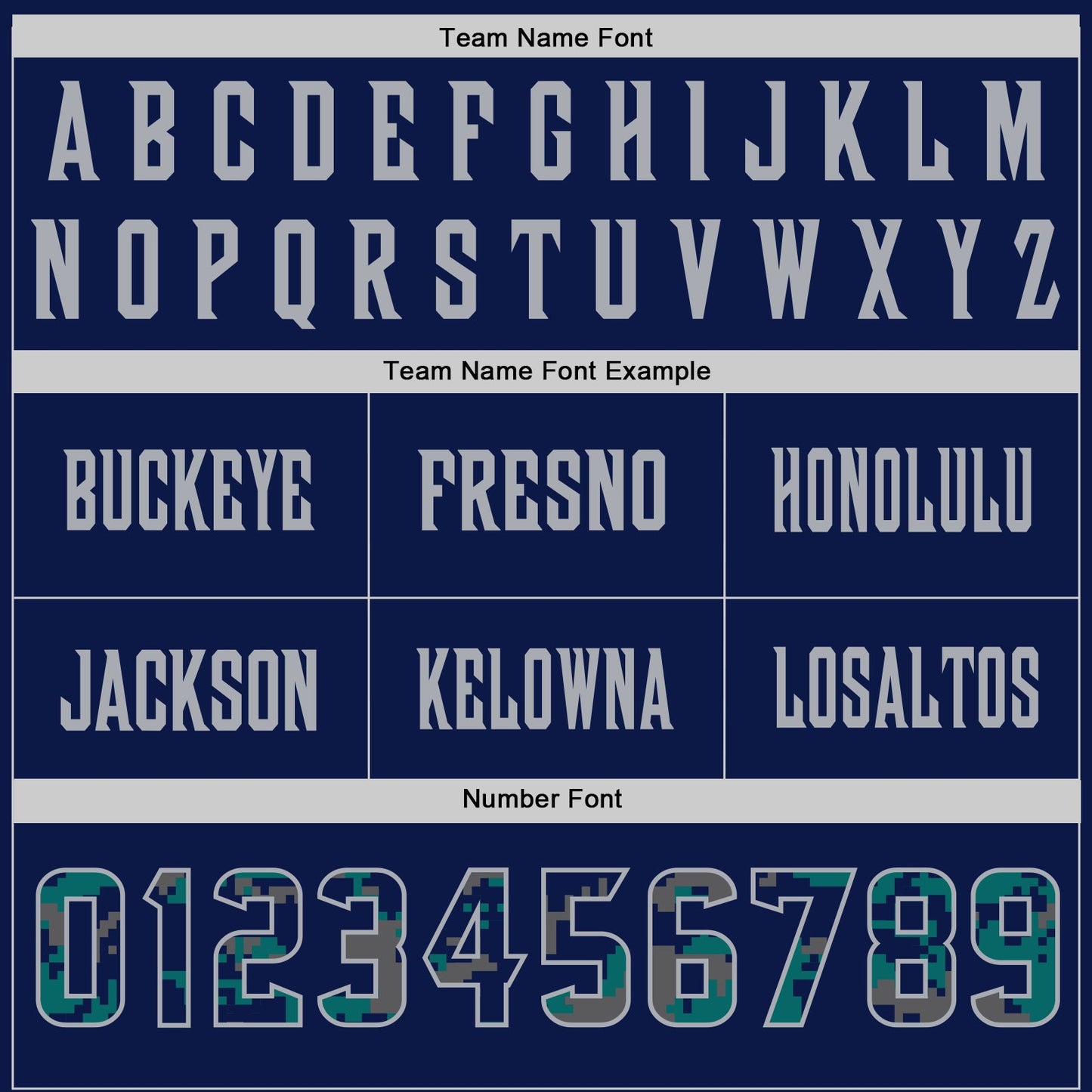 Custom Navy Camo Gray-Teal Authentic Digital Camouflage Panel Football Jersey view 4