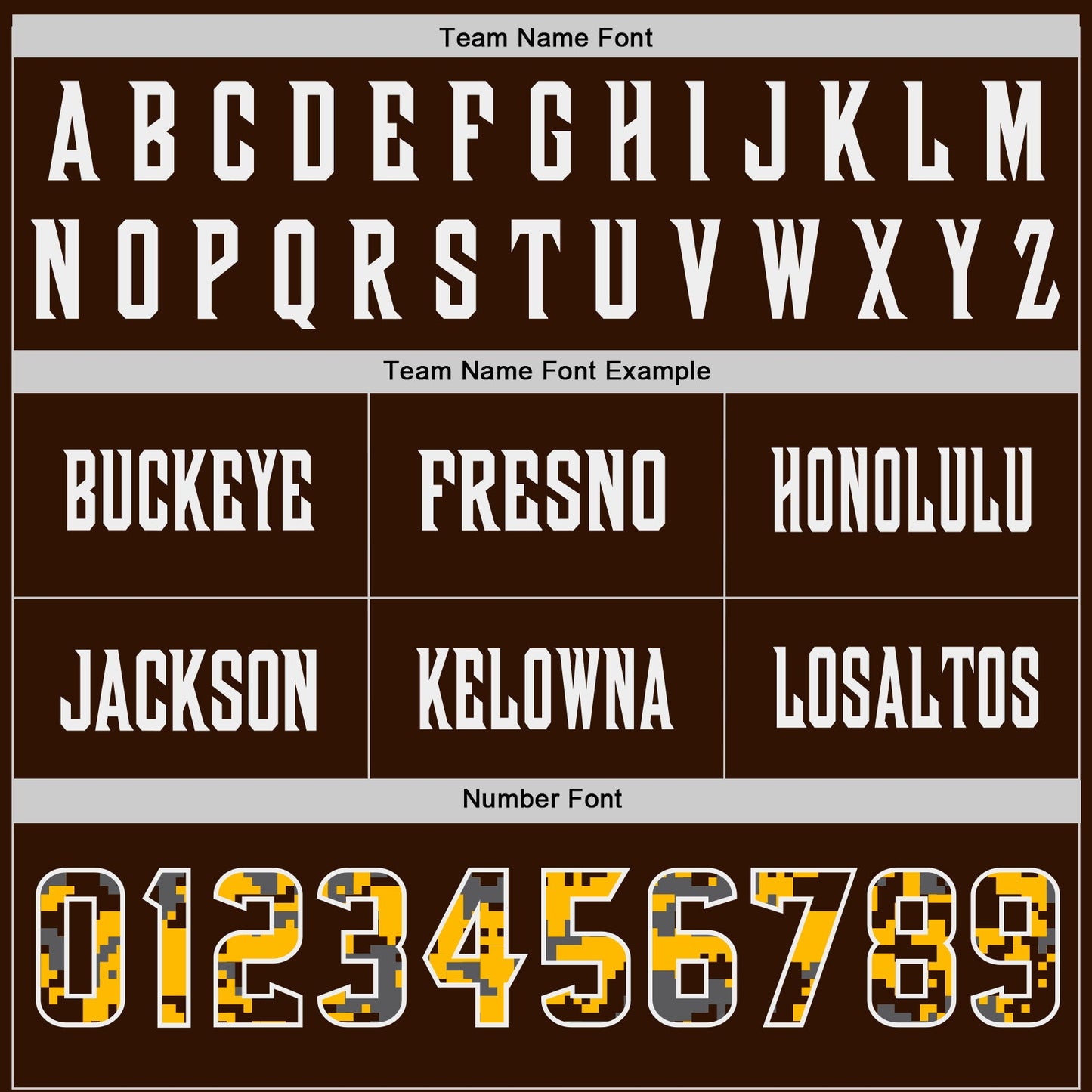 Custom Brown Camo White-Gold Authentic Digital Camouflage Panel Football Jersey view 4