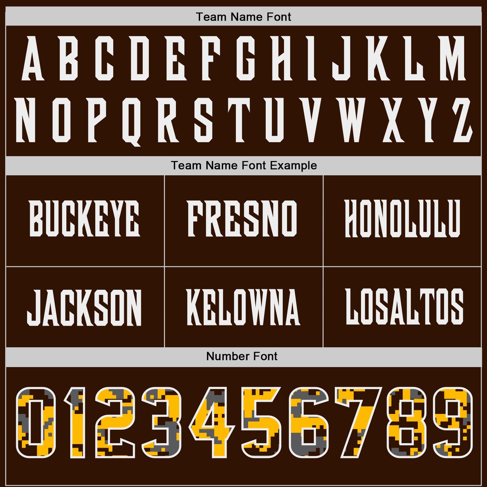 Custom Brown Camo White-Gold Authentic Digital Camouflage Panel Football Jersey view 4
