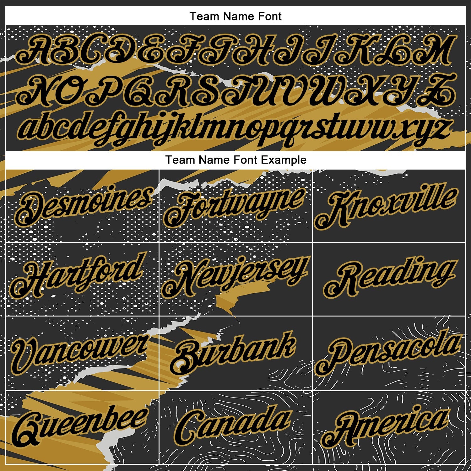 Custom Stitched Black Old Gold 3D Pattern Design Torn Paper Style Sports Pullover Sweatshirt Hoodie view 3