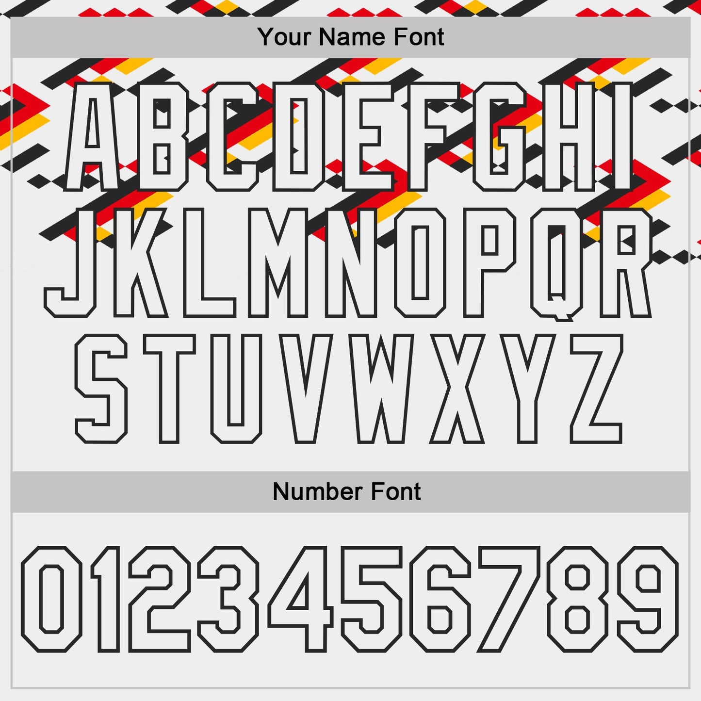 Custom White-Black Germany Pixel Chevron Performance T-Shirt view 4