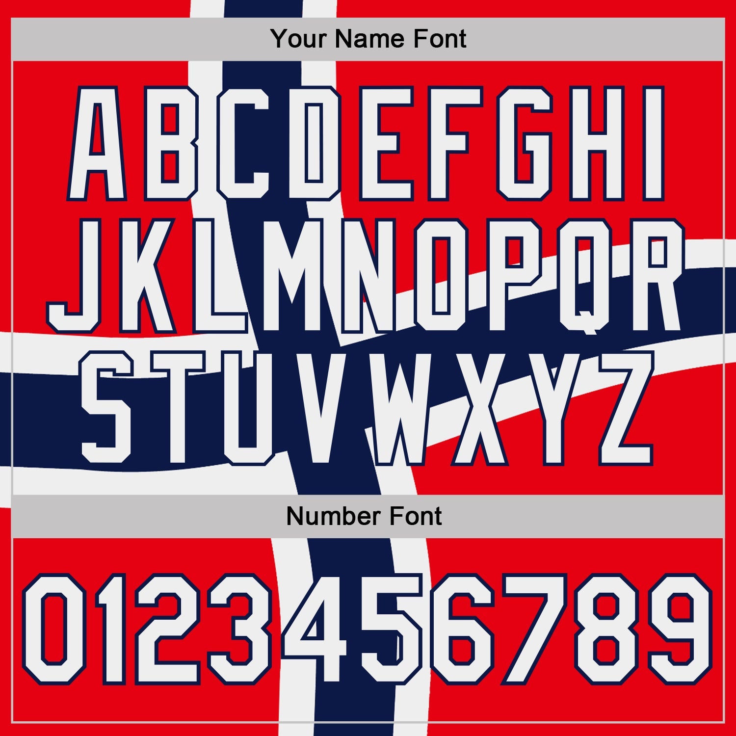 Custom Red White-Navy Norway Flag Performance T-Shirt view 4