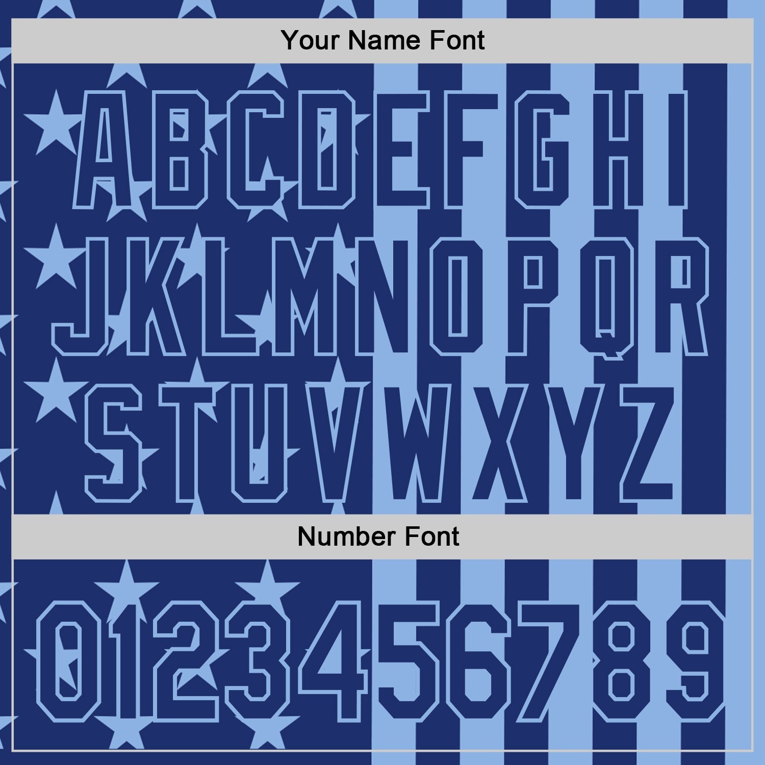 Custom Royal-Light Blue USA Flag Patriotic Split Stars and Stripes Authentic Baseball Jersey view 5