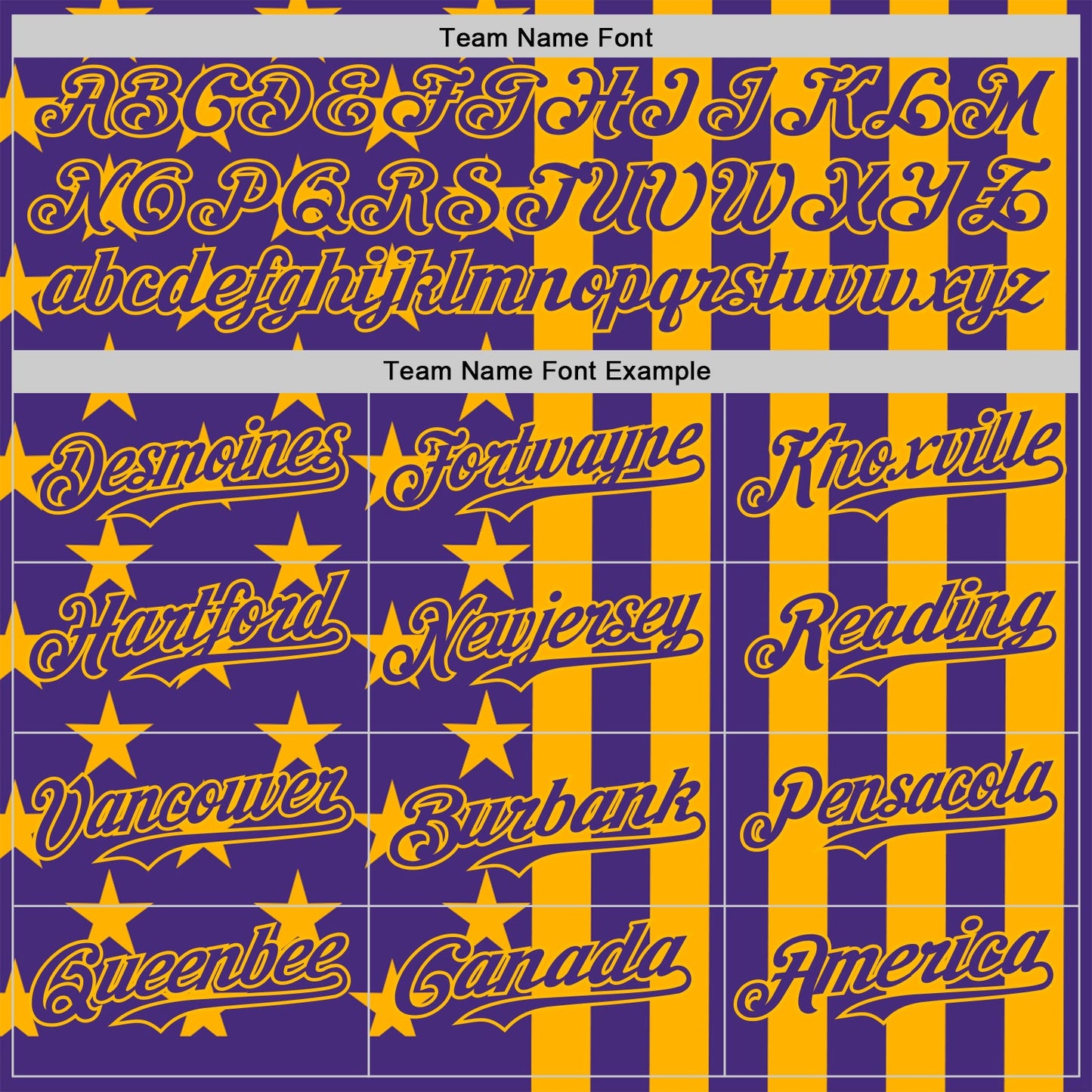 Custom Purple-Gold USA Flag Patriotic Split Stars and Stripes Authentic Baseball Jersey view 4