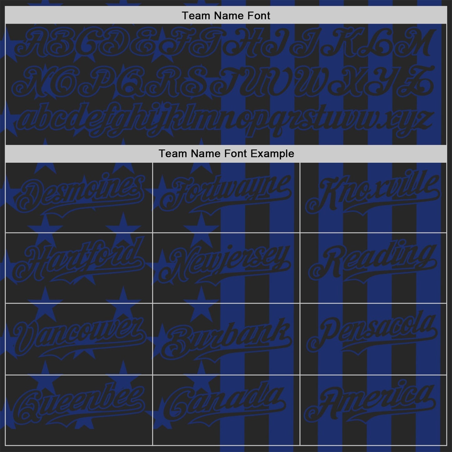 Custom Black-Royal USA Flag Patriotic Split Stars and Stripes Authentic Baseball Jersey view 4